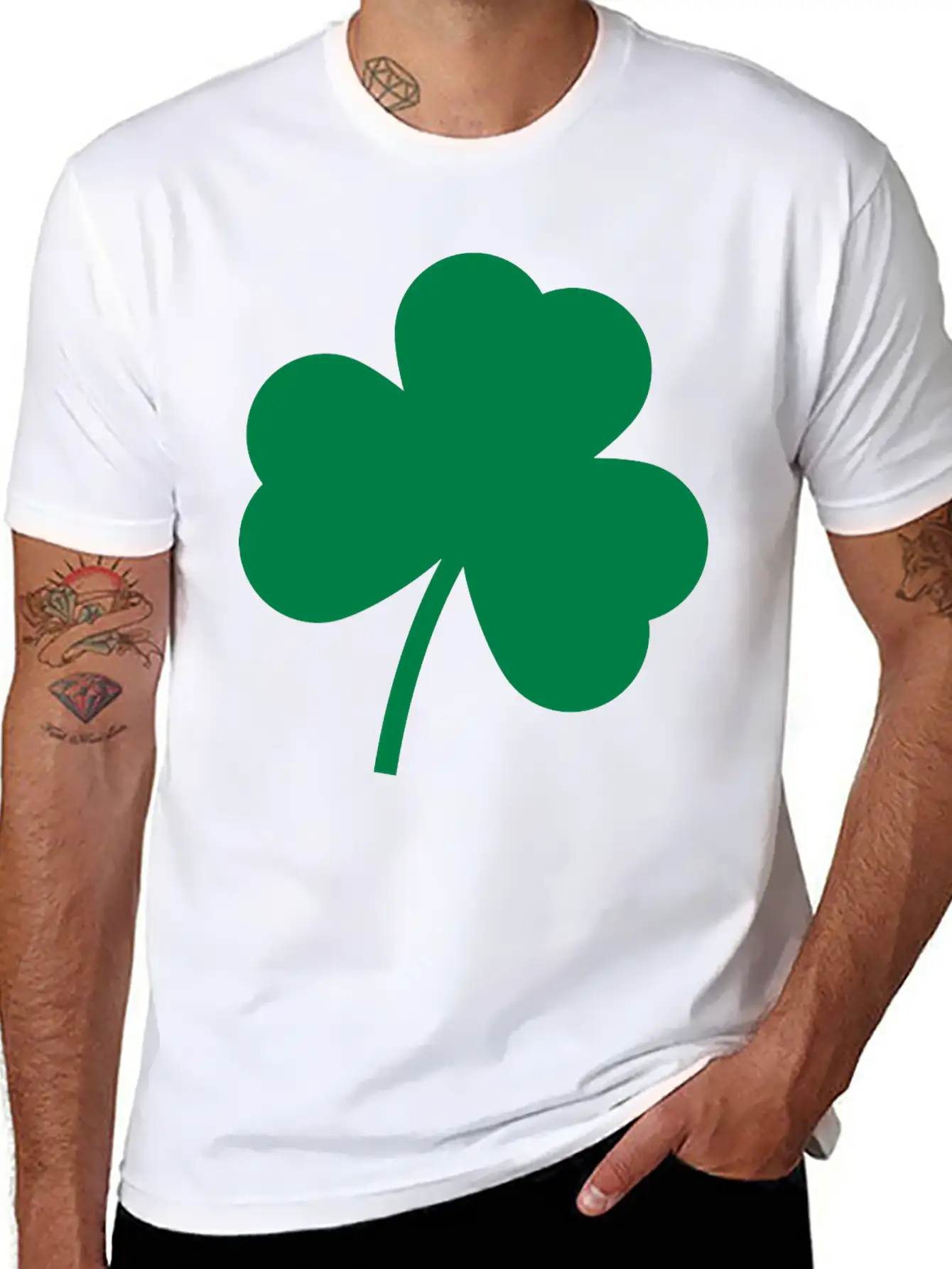 Minimalist Clover Shape Essential Unisex Summer Tee – Soft Cotton Casual Fit