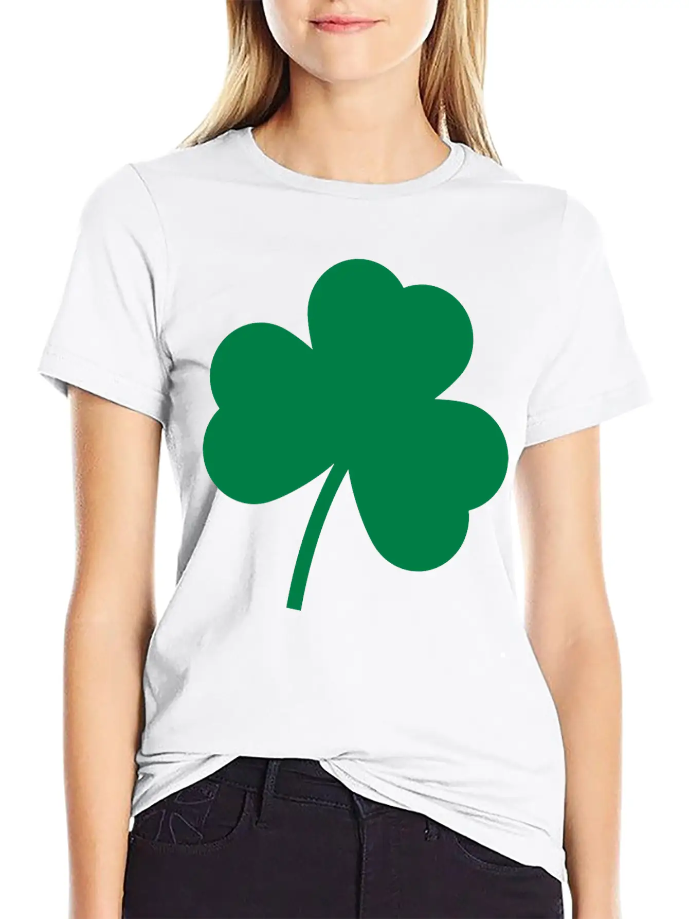 Minimalist Clover Shape Essential Unisex Summer Tee – Soft Cotton Casual Fit