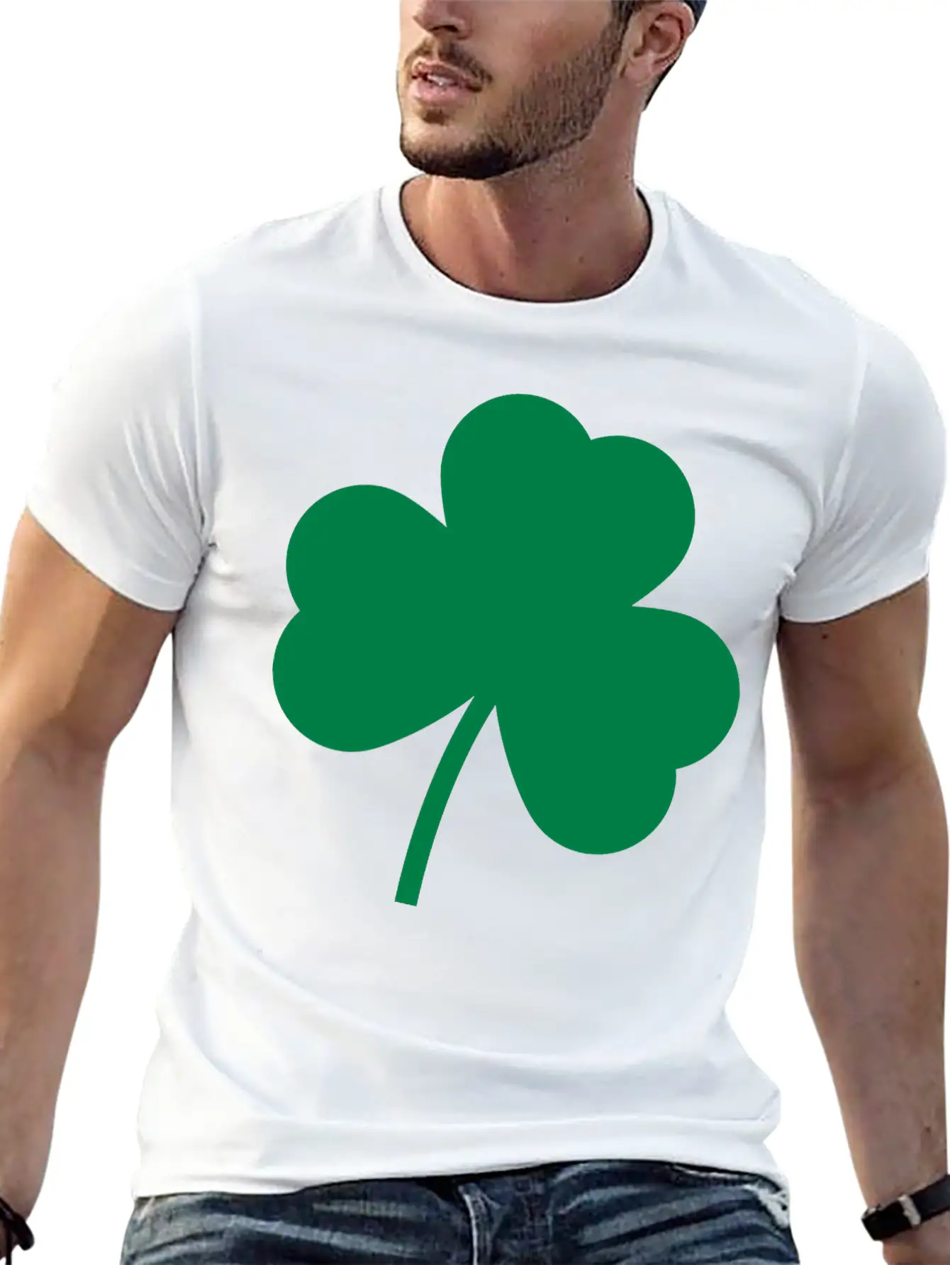 Minimalist Clover Shape Essential Unisex Summer Tee – Soft Cotton Casual Fit