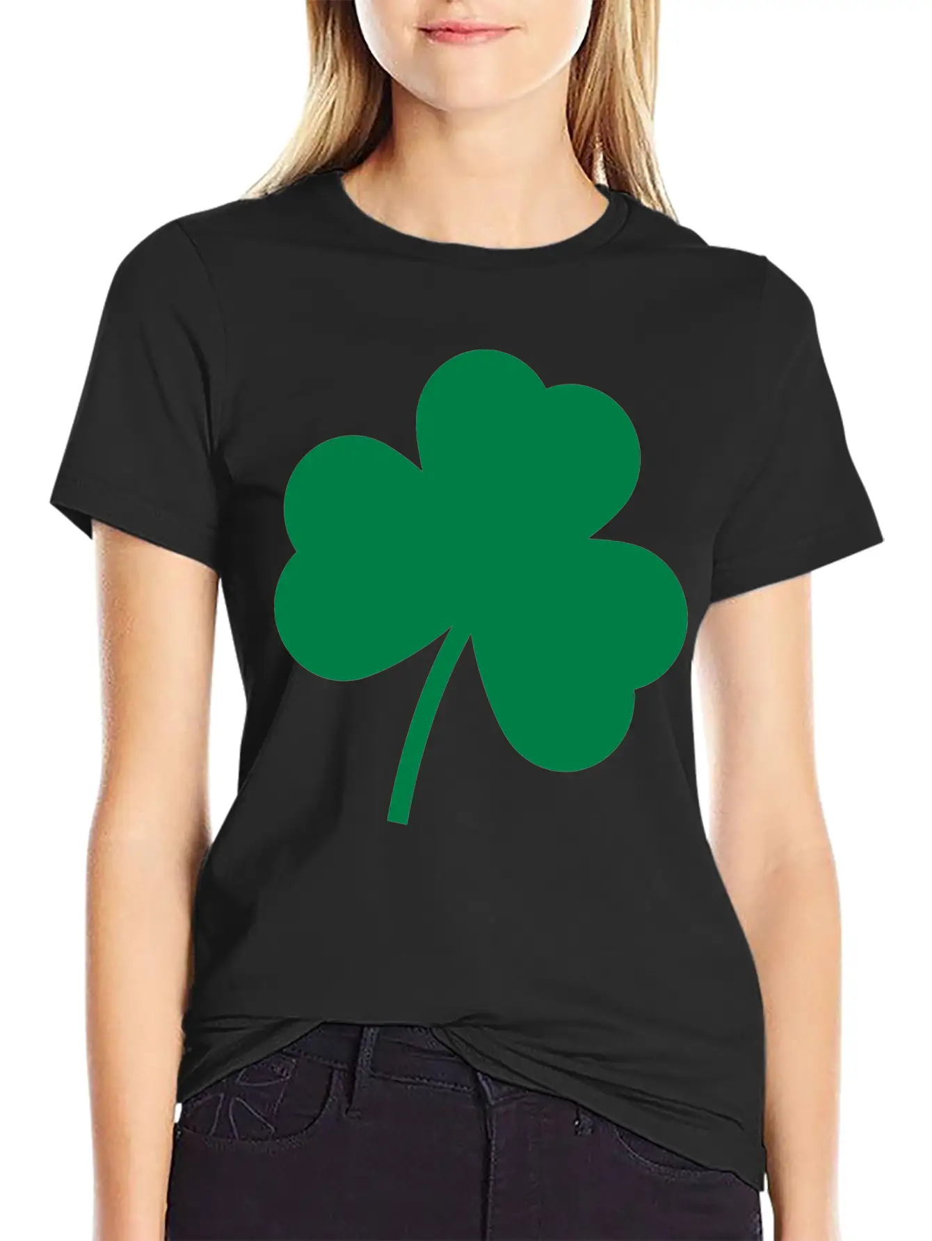 Minimalist Clover Shape Essential Unisex Summer Tee – Soft Cotton Casual Fit