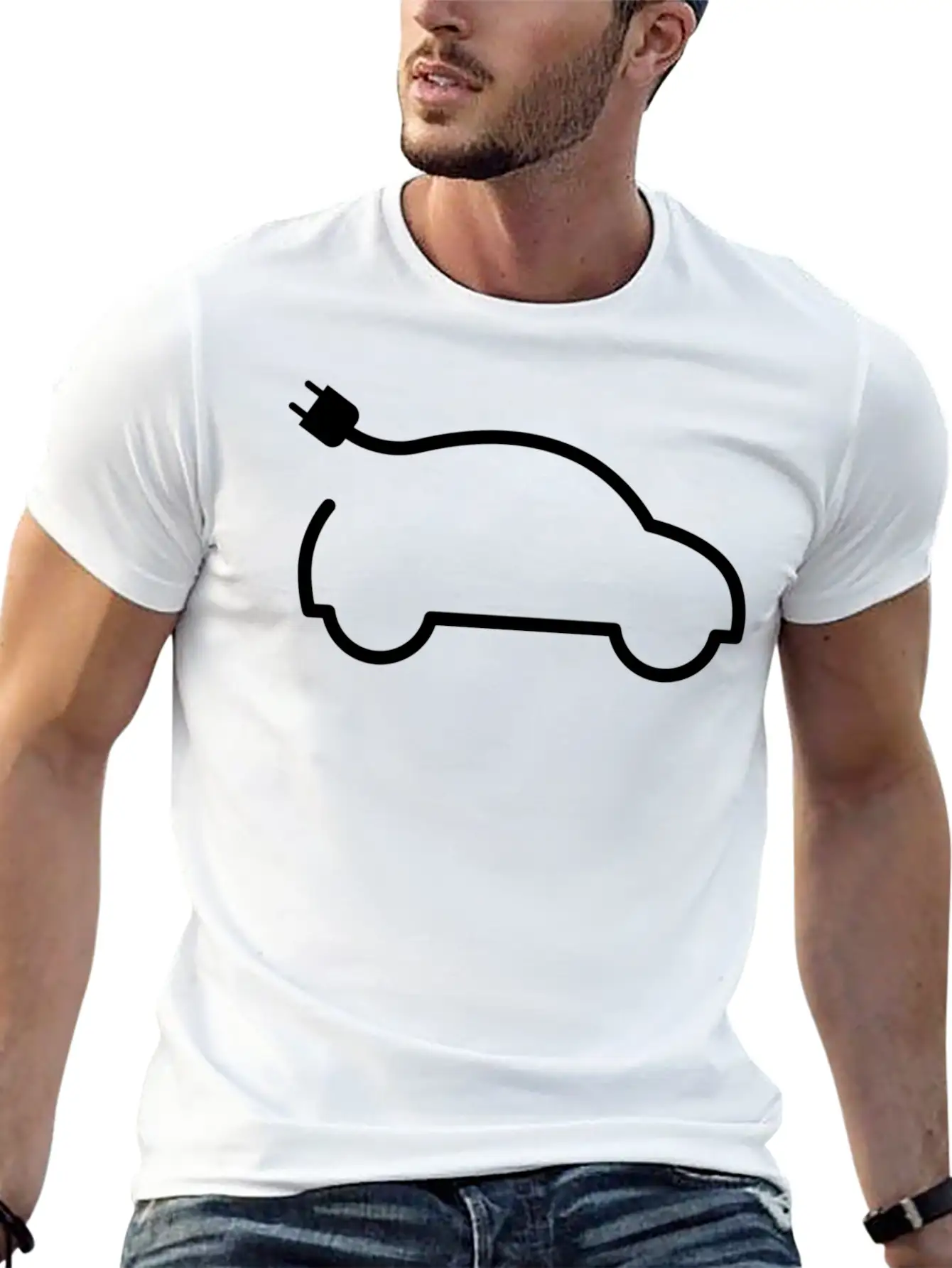 Minimalist Electric Car Timeless Short Sleeve Tee – Comfy And Minimalist Design
