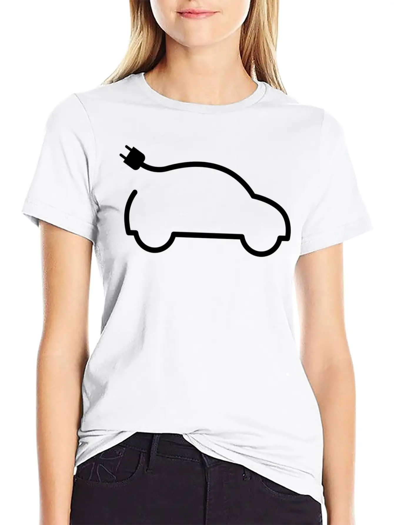 Minimalist Electric Car Timeless Short Sleeve Tee – Comfy And Minimalist Design