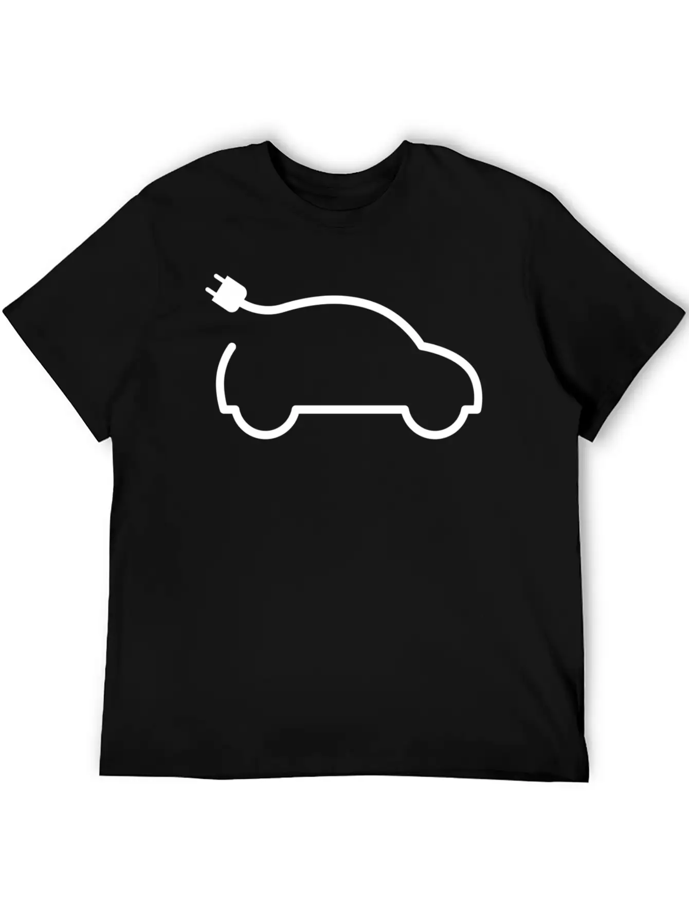 Minimalist Electric Car Timeless Short Sleeve Tee – Comfy And Minimalist Design