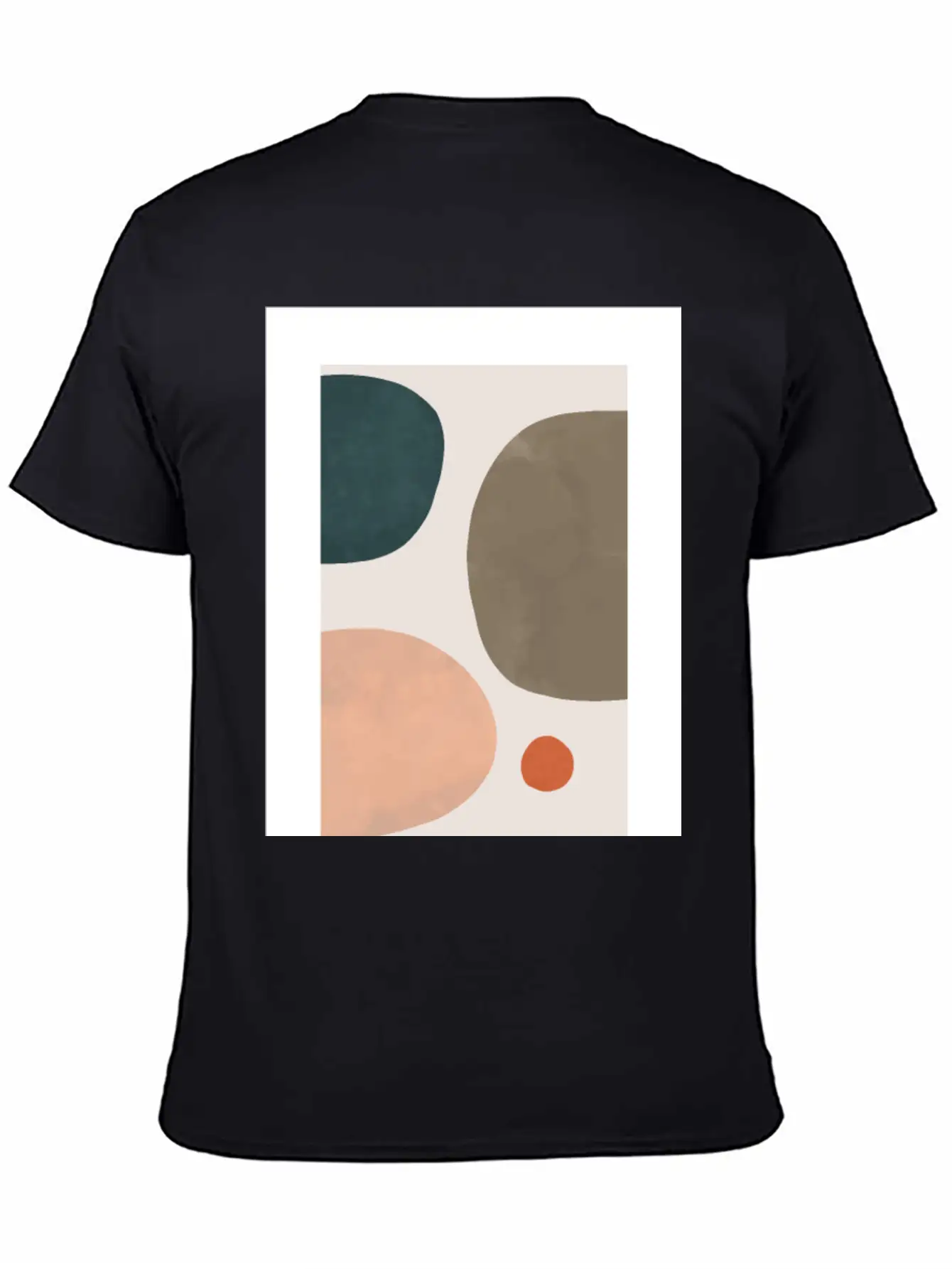 Minimalist Leaf Trio Line Art Print - Soft Pastel Basic Graphic T-Shirt – Daily Comfort In Soft Cotton