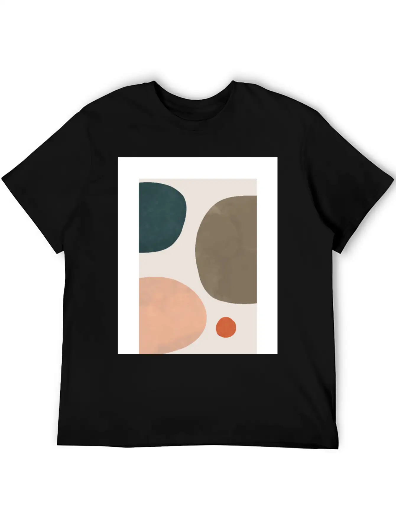 Minimalist Leaf Trio Line Art Print - Soft Pastel Basic Graphic T-Shirt – Daily Comfort In Soft Cotton