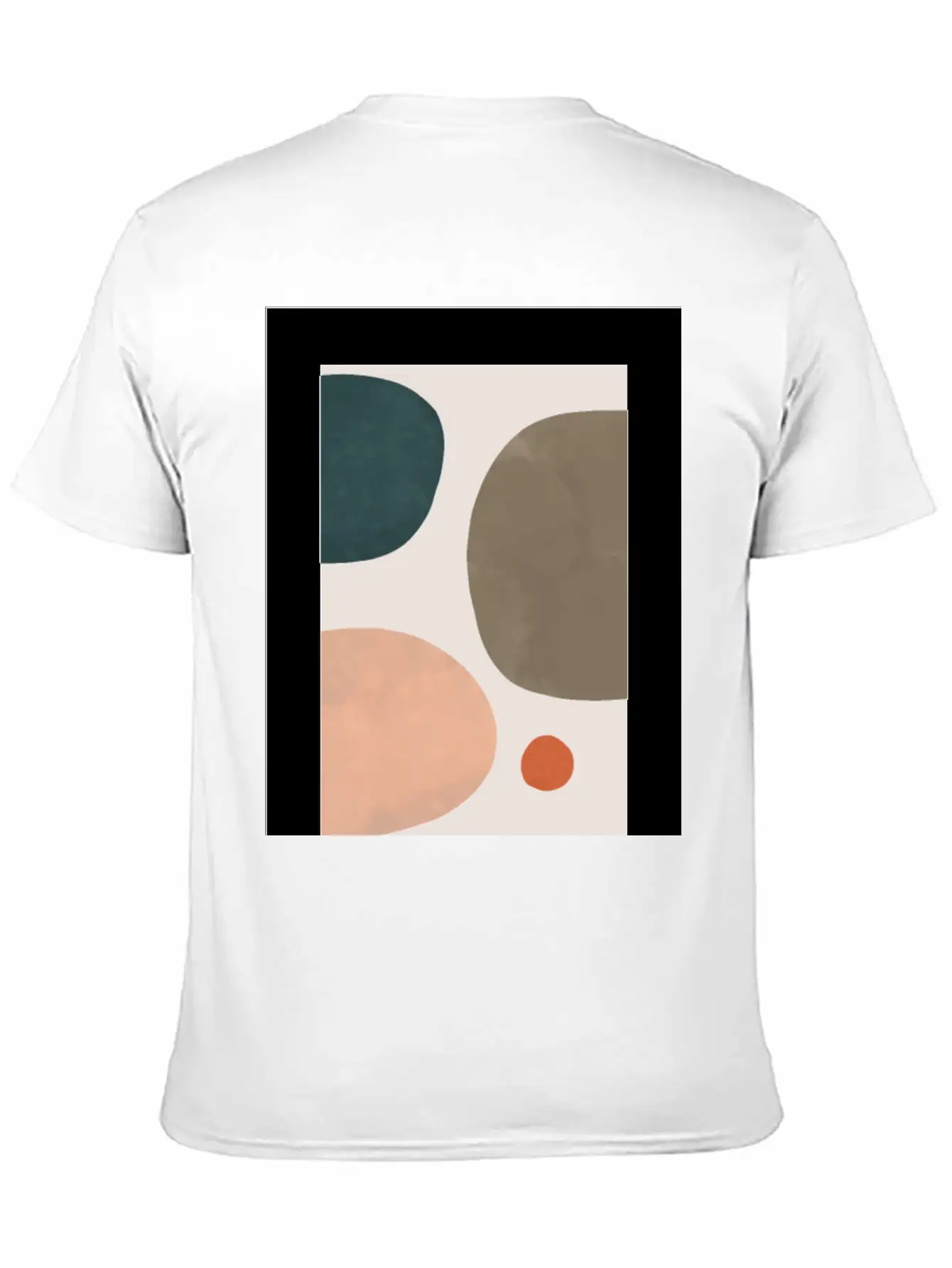 Minimalist Leaf Trio Line Art Print - Soft Pastel Basic Graphic T-Shirt – Daily Comfort In Soft Cotton