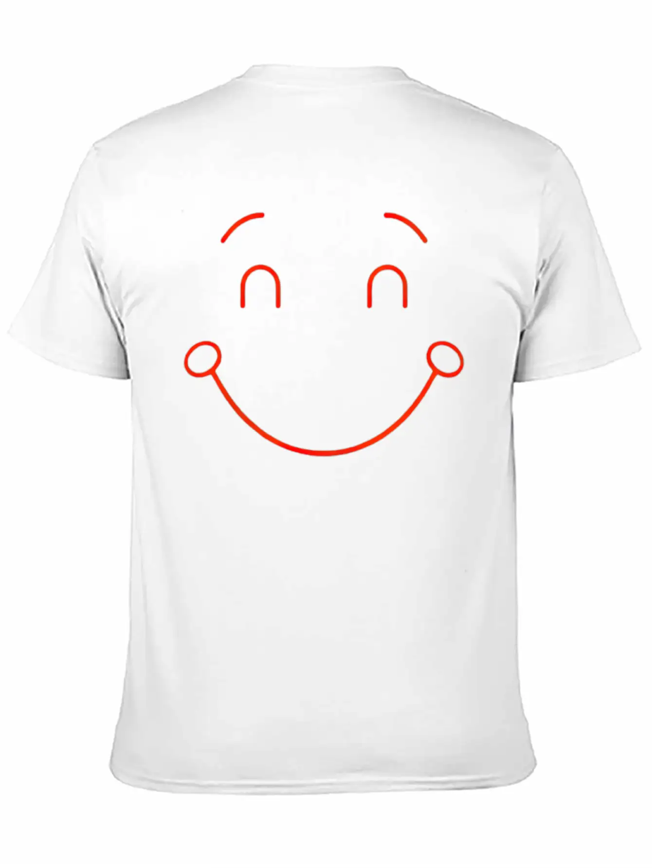 Minimalist Smile Unisex Short Sleeve Soft Cotton T-Shirt – Casual Everyday Wear