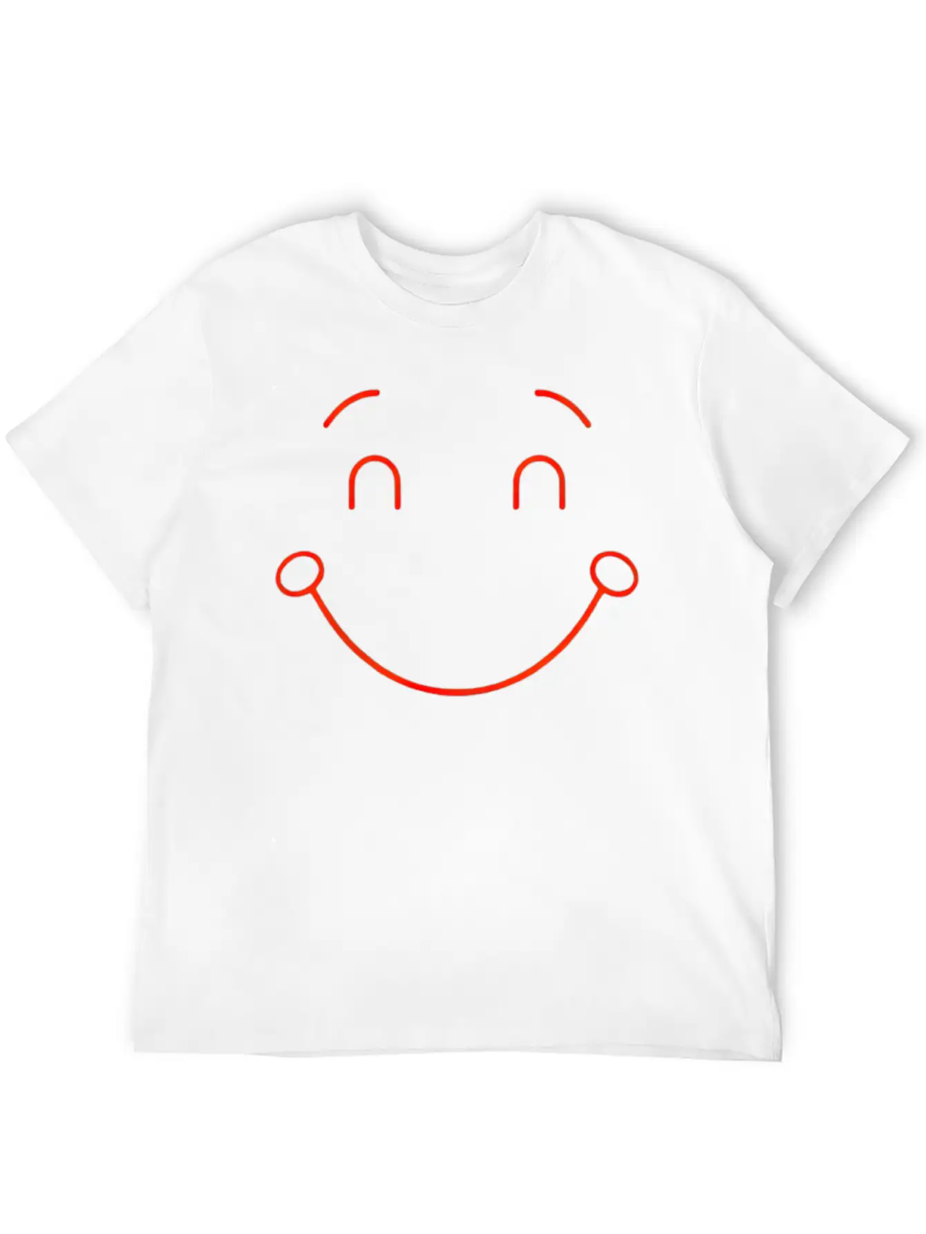 Minimalist Smile Unisex Short Sleeve Soft Cotton T-Shirt – Casual Everyday Wear
