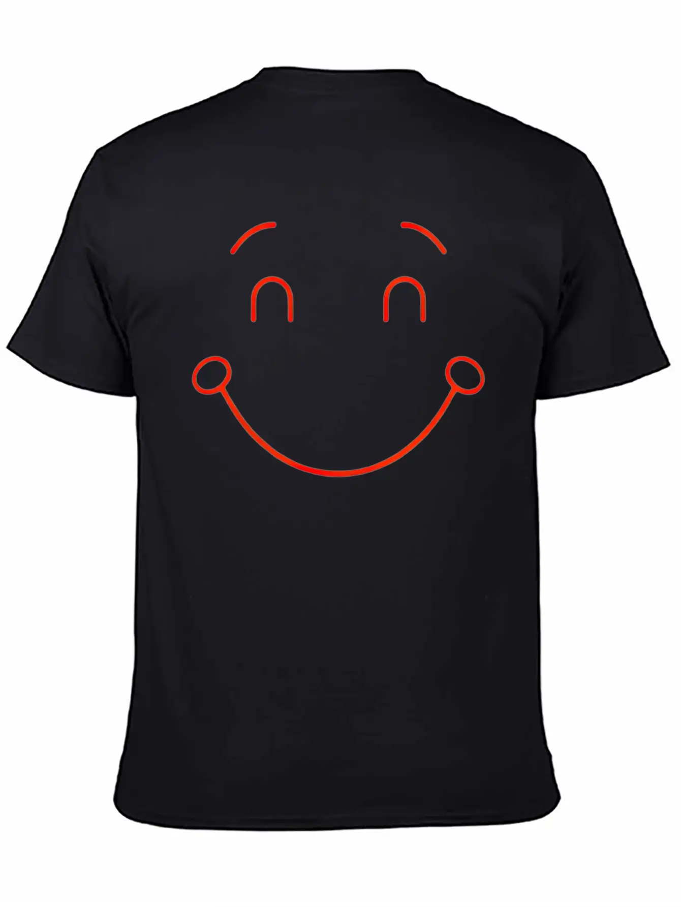 Minimalist Smile Unisex Short Sleeve Soft Cotton T-Shirt – Casual Everyday Wear