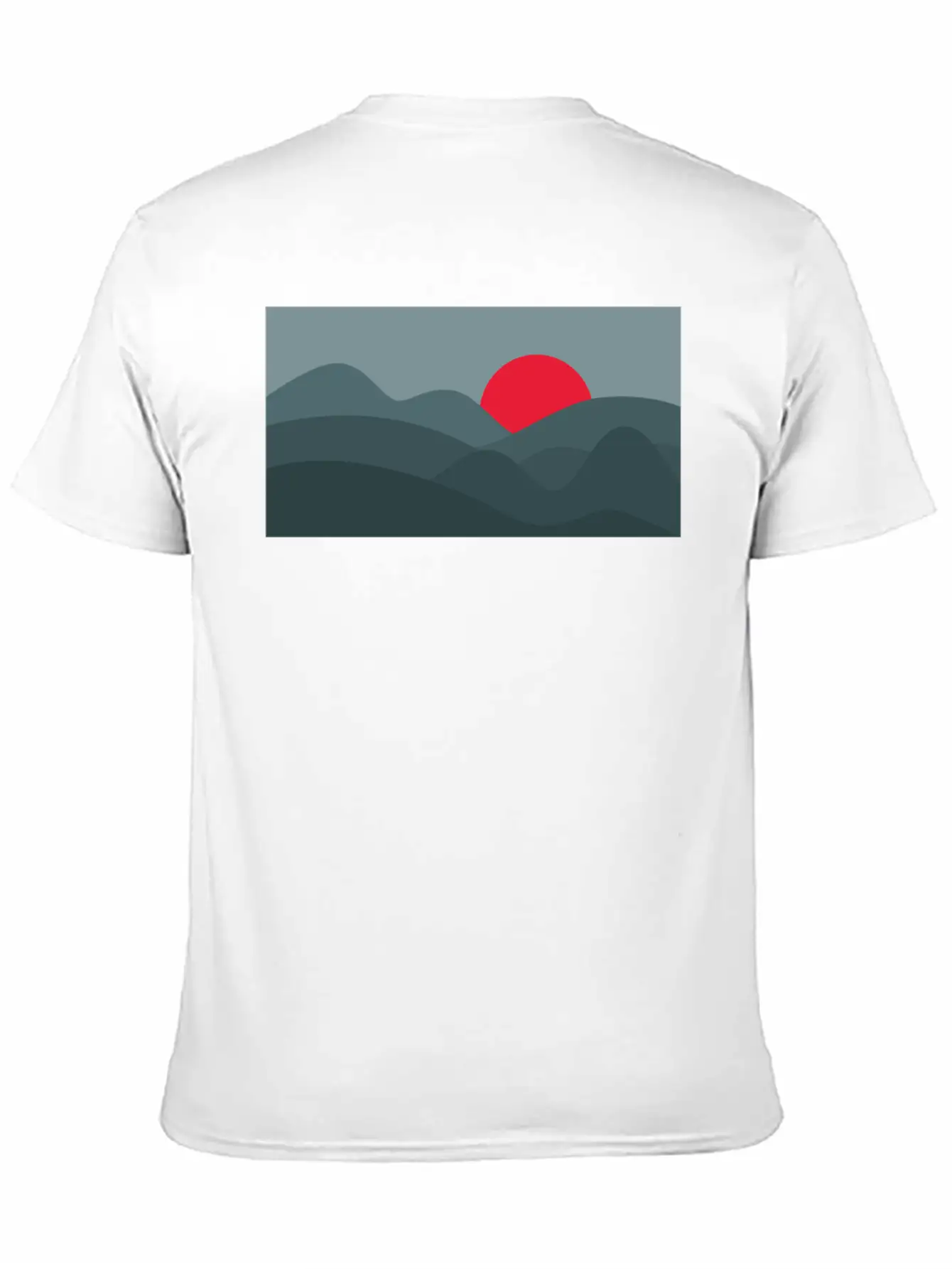 Minimalist Sun Dark Blue Basic Graphic T-Shirt – Daily Comfort In Soft Cotton