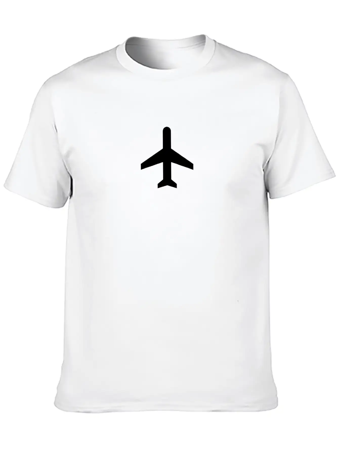 Minimalistic Airplane #minimalism Stylish Everyday T-Shirt – Unisex Basic Cotton Tee