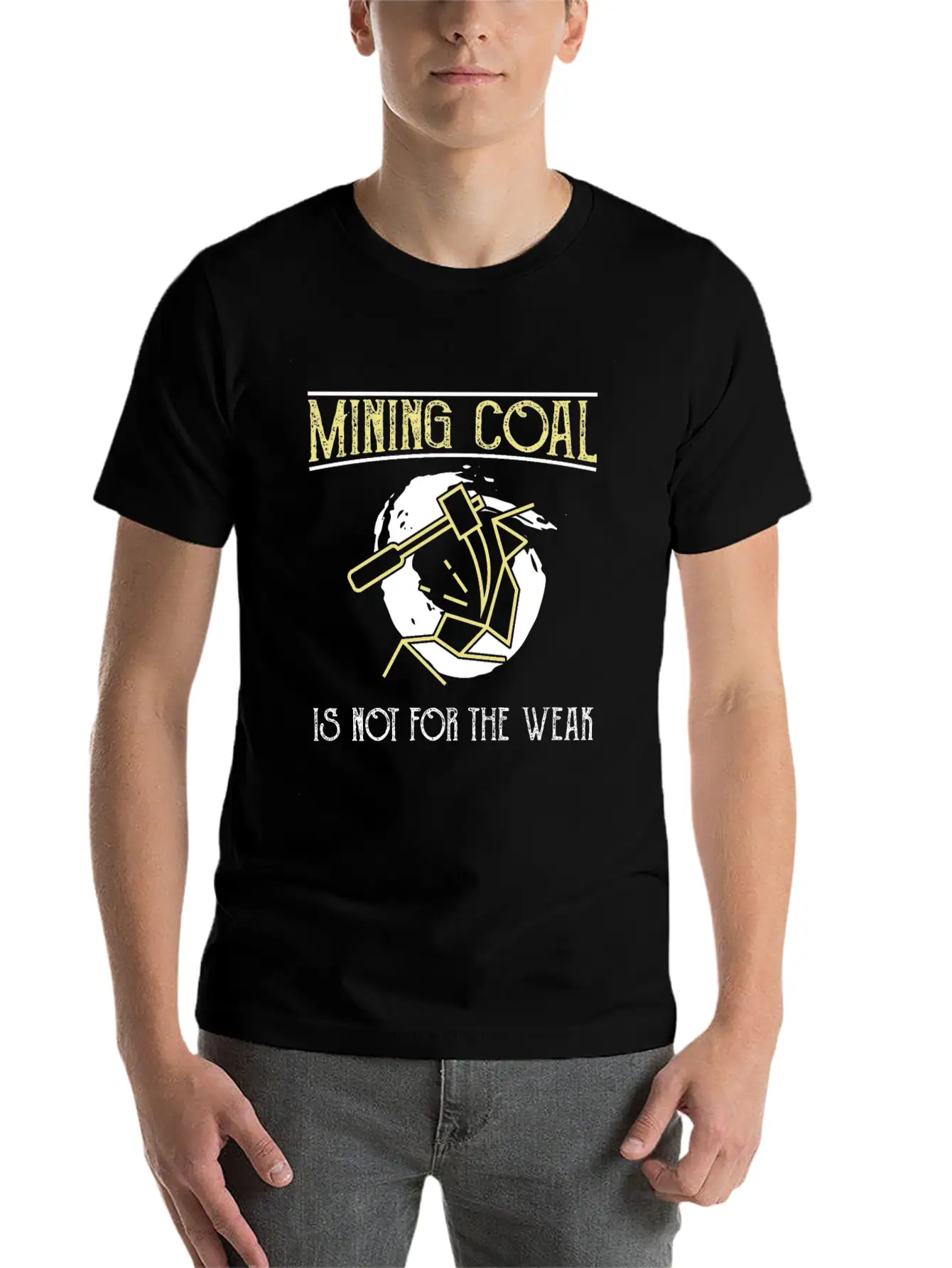 Mining Coal Is Not For The Weak Coal Miner Basic Graphic T-Shirt – Daily Comfort In Soft Cotton