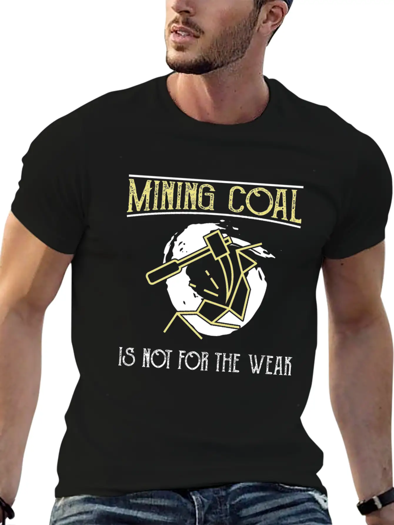 Mining Coal Is Not For The Weak Coal Miner Basic Graphic T-Shirt – Daily Comfort In Soft Cotton