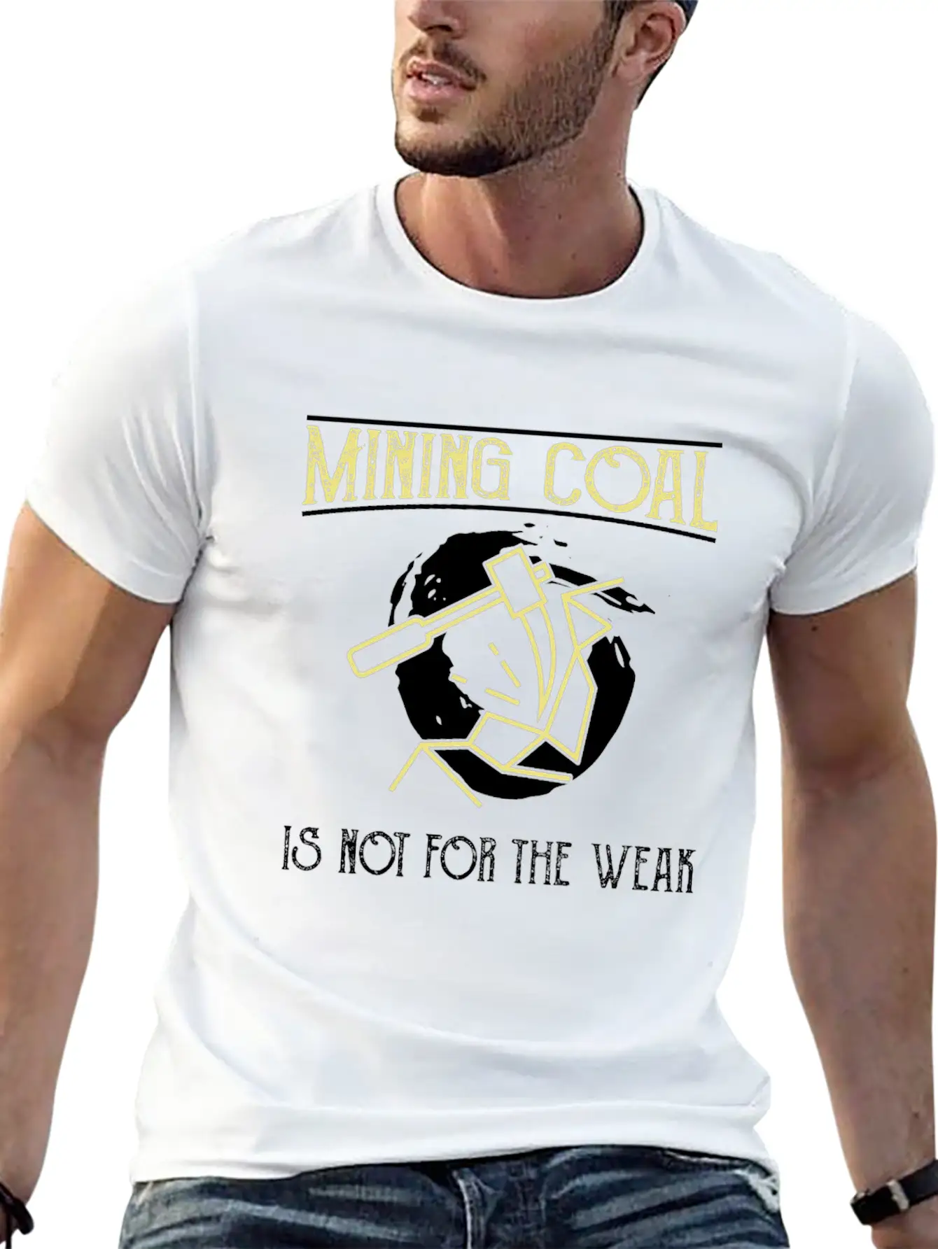 Mining Coal Is Not For The Weak Coal Miner Basic Graphic T-Shirt – Daily Comfort In Soft Cotton