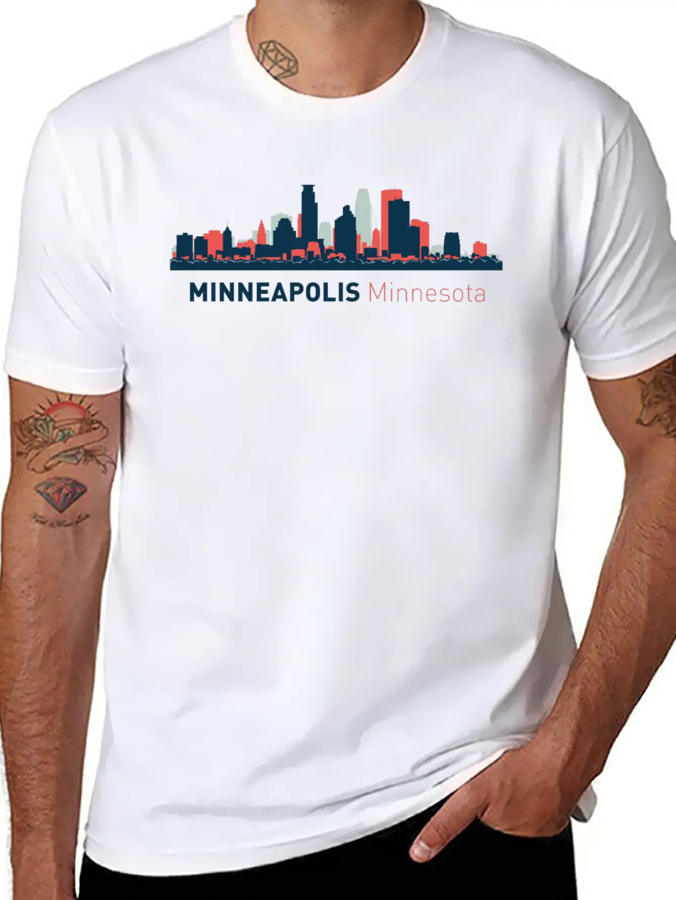 Minneapolis, Minnesota Comfortable Minimalist Graphic Tee – Summer Style Essential