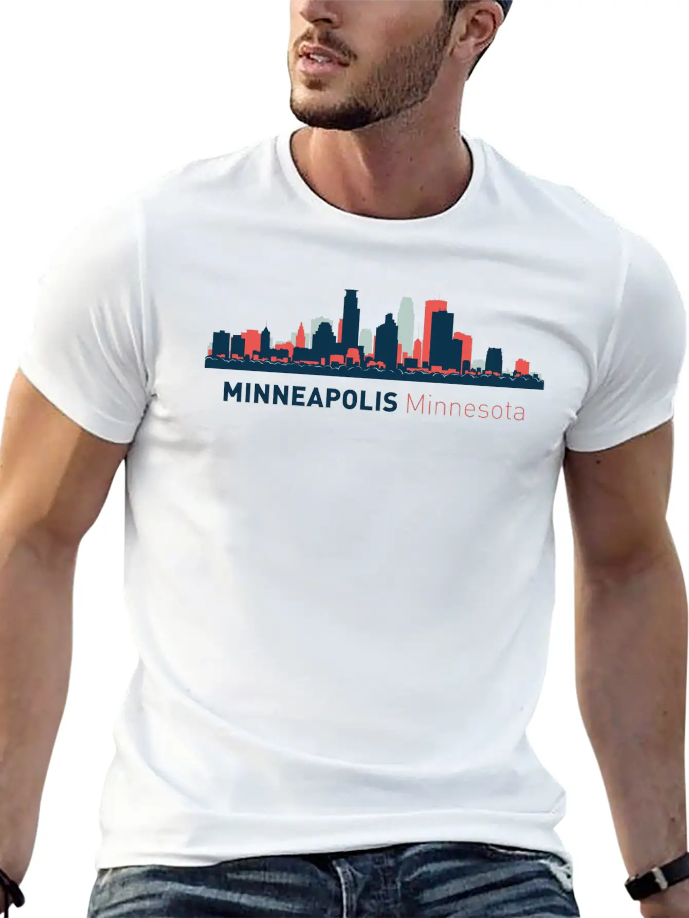 Minneapolis, Minnesota Comfortable Minimalist Graphic Tee – Summer Style Essential