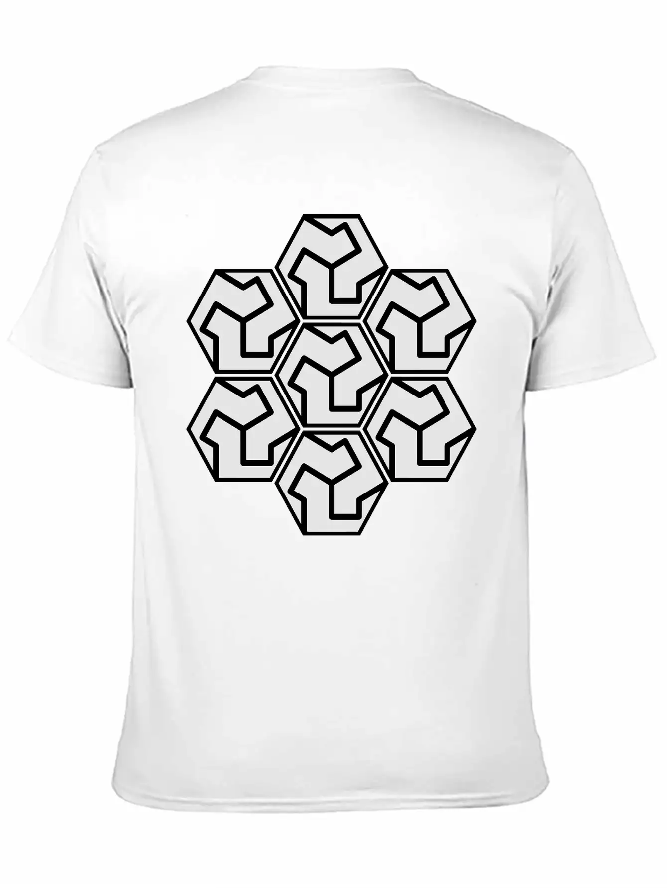Mirza Akbar Tile Design Basic Graphic T-Shirt – Daily Comfort In Soft Cotton