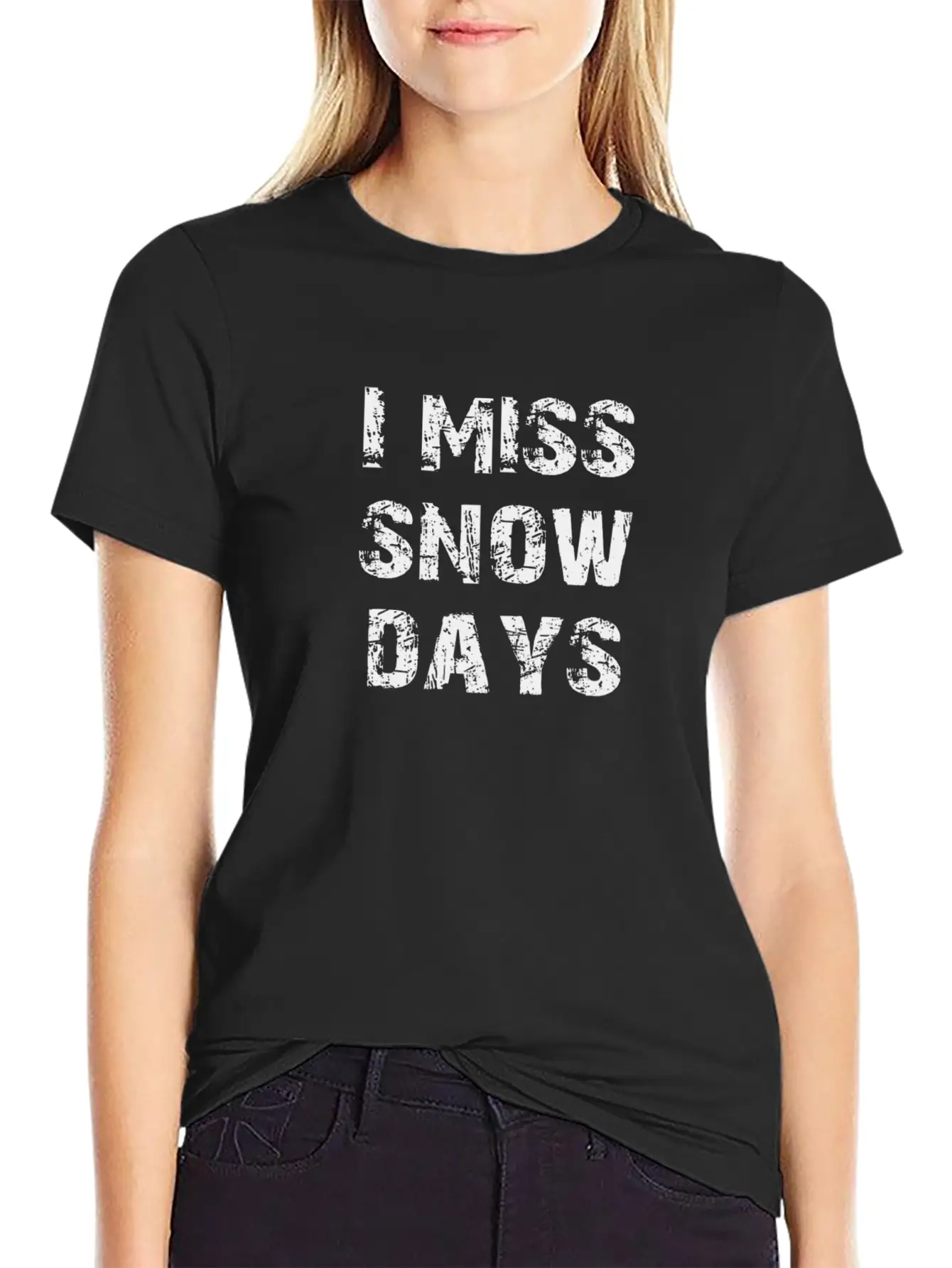 Miss Snow Days Unisex Short Sleeve Soft Cotton T-Shirt – Casual Everyday Wear
