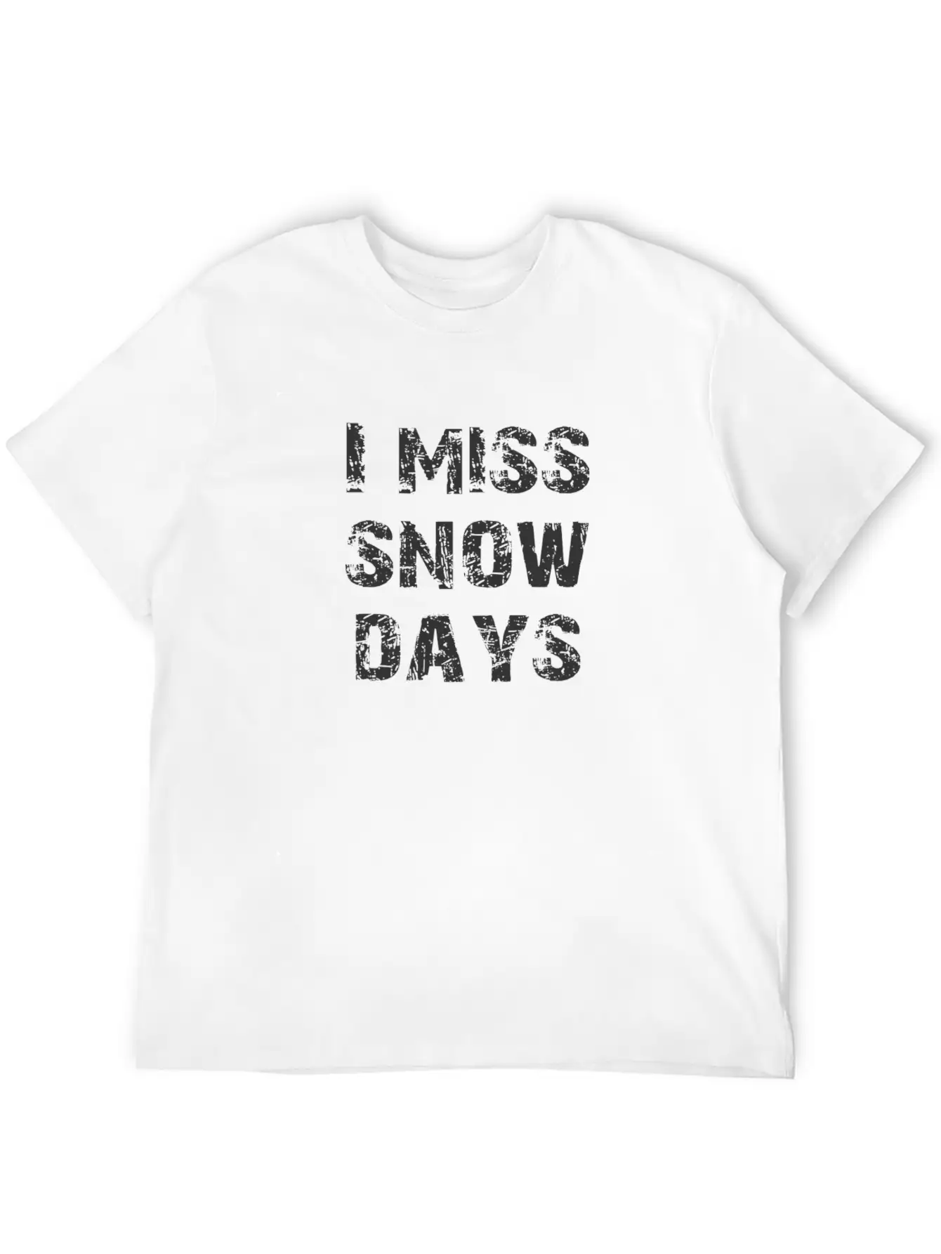 Miss Snow Days Unisex Short Sleeve Soft Cotton T-Shirt – Casual Everyday Wear