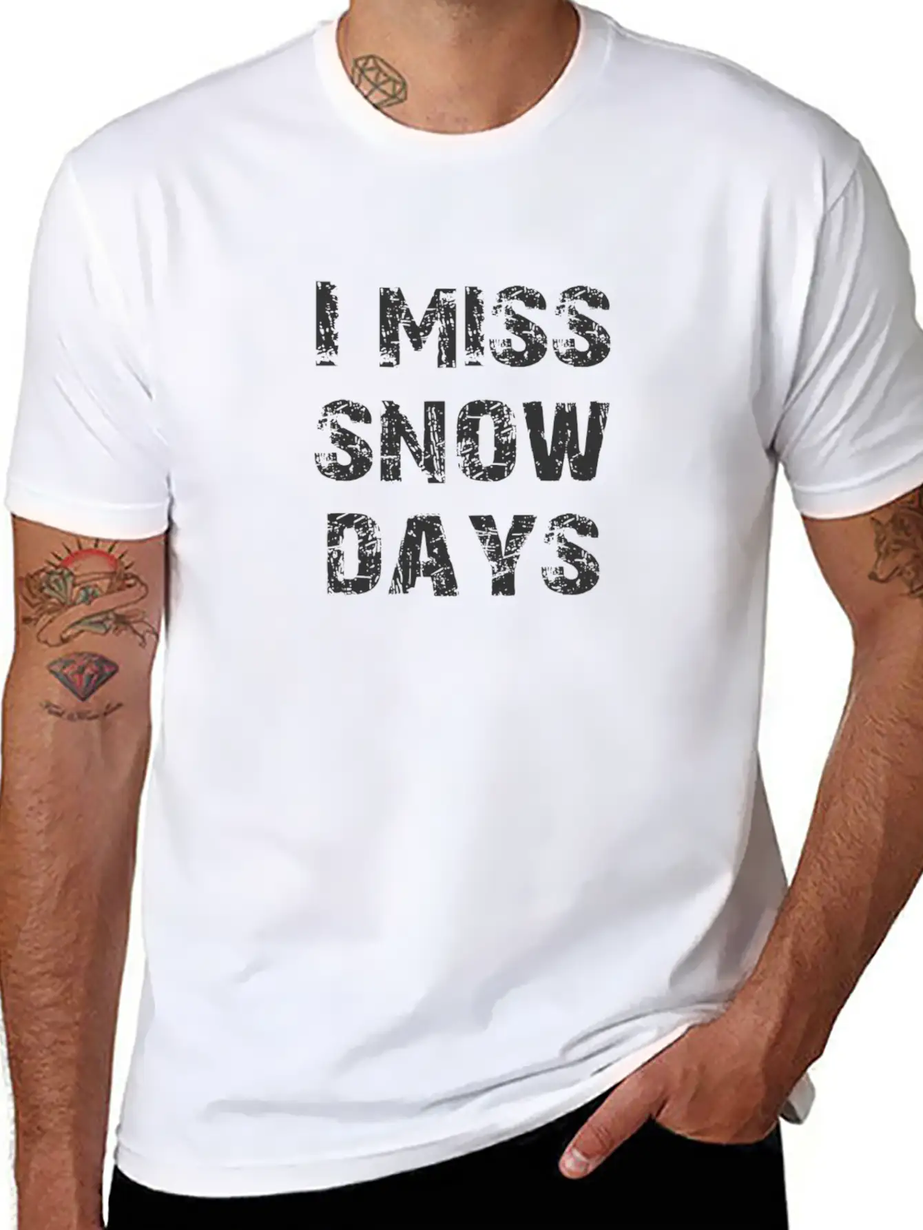 Miss Snow Days Unisex Short Sleeve Soft Cotton T-Shirt – Casual Everyday Wear