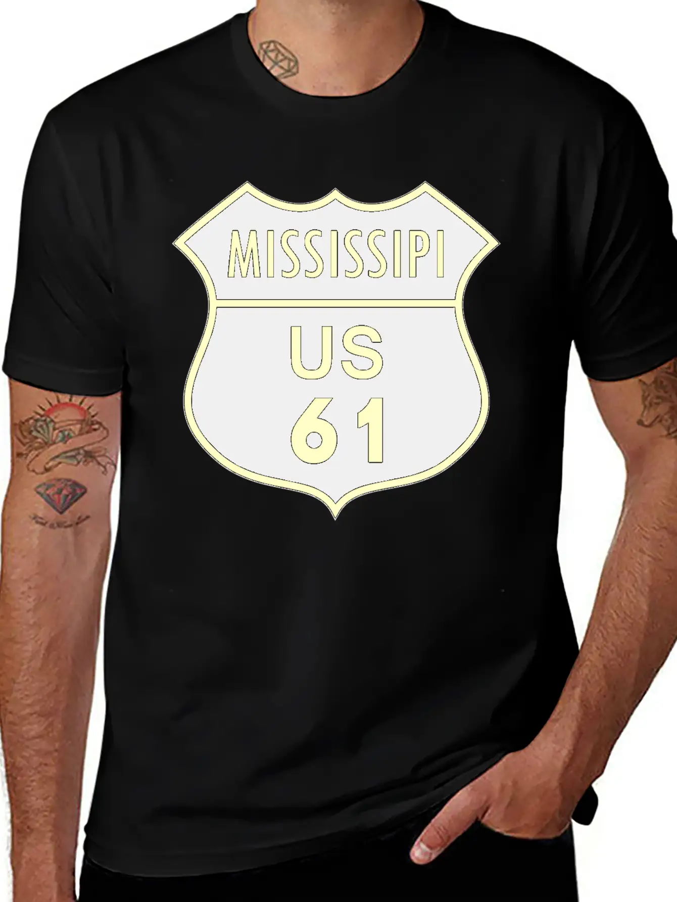 Mississippi Us 61 Timeless Short Sleeve Tee – Comfy And Minimalist Design