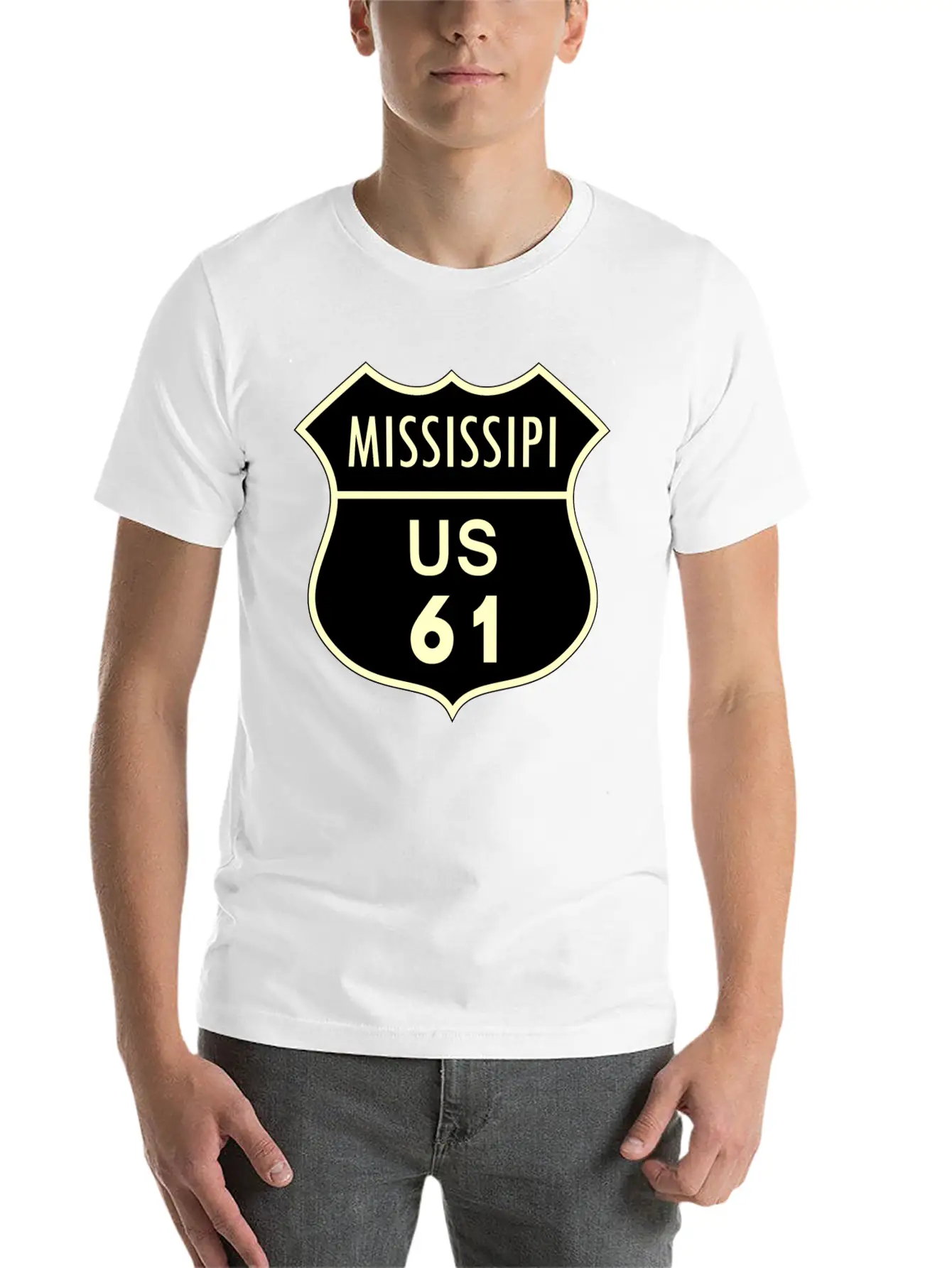 Mississippi Us 61 Timeless Short Sleeve Tee – Comfy And Minimalist Design