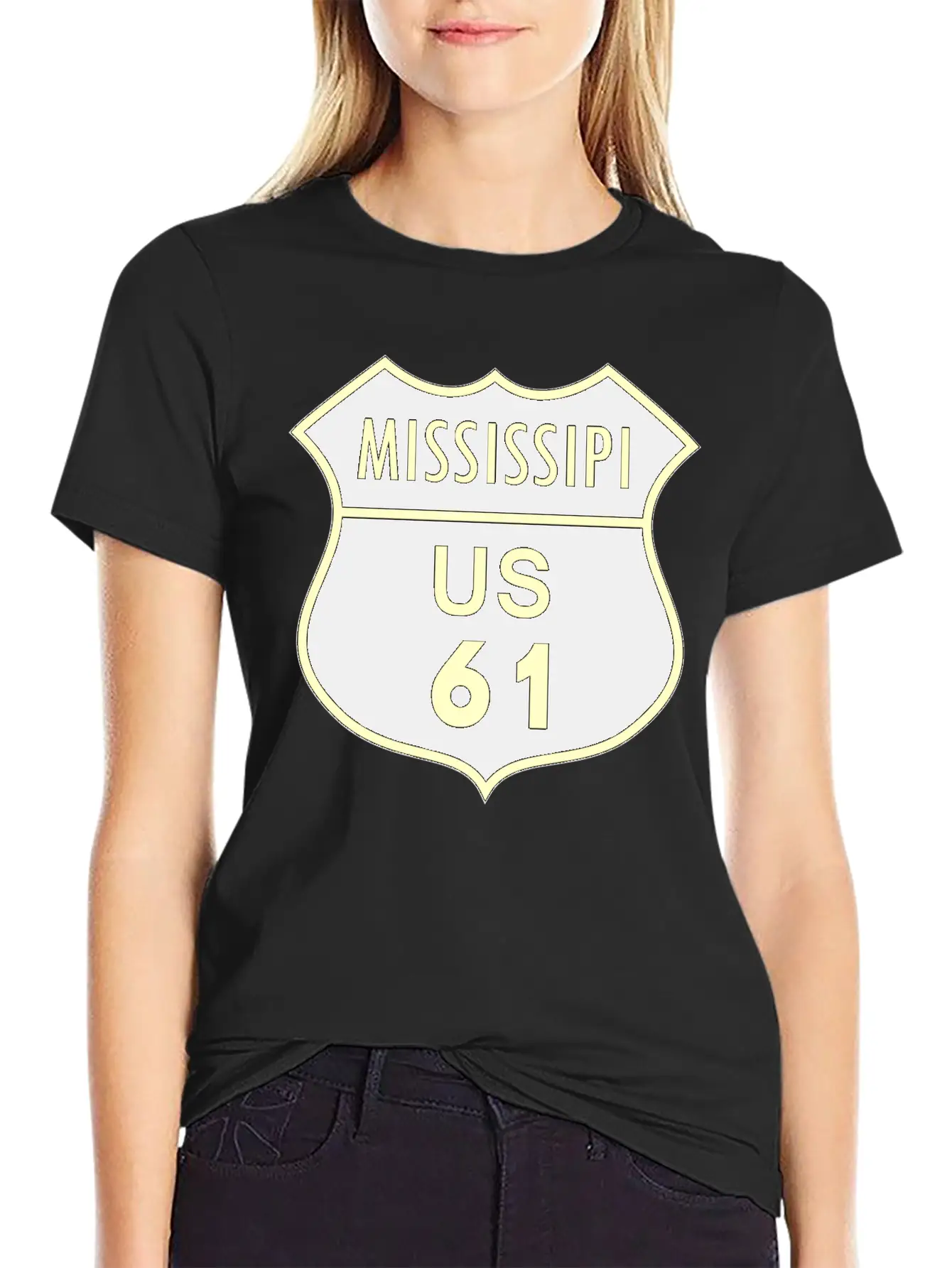 Mississippi Us 61 Timeless Short Sleeve Tee – Comfy And Minimalist Design