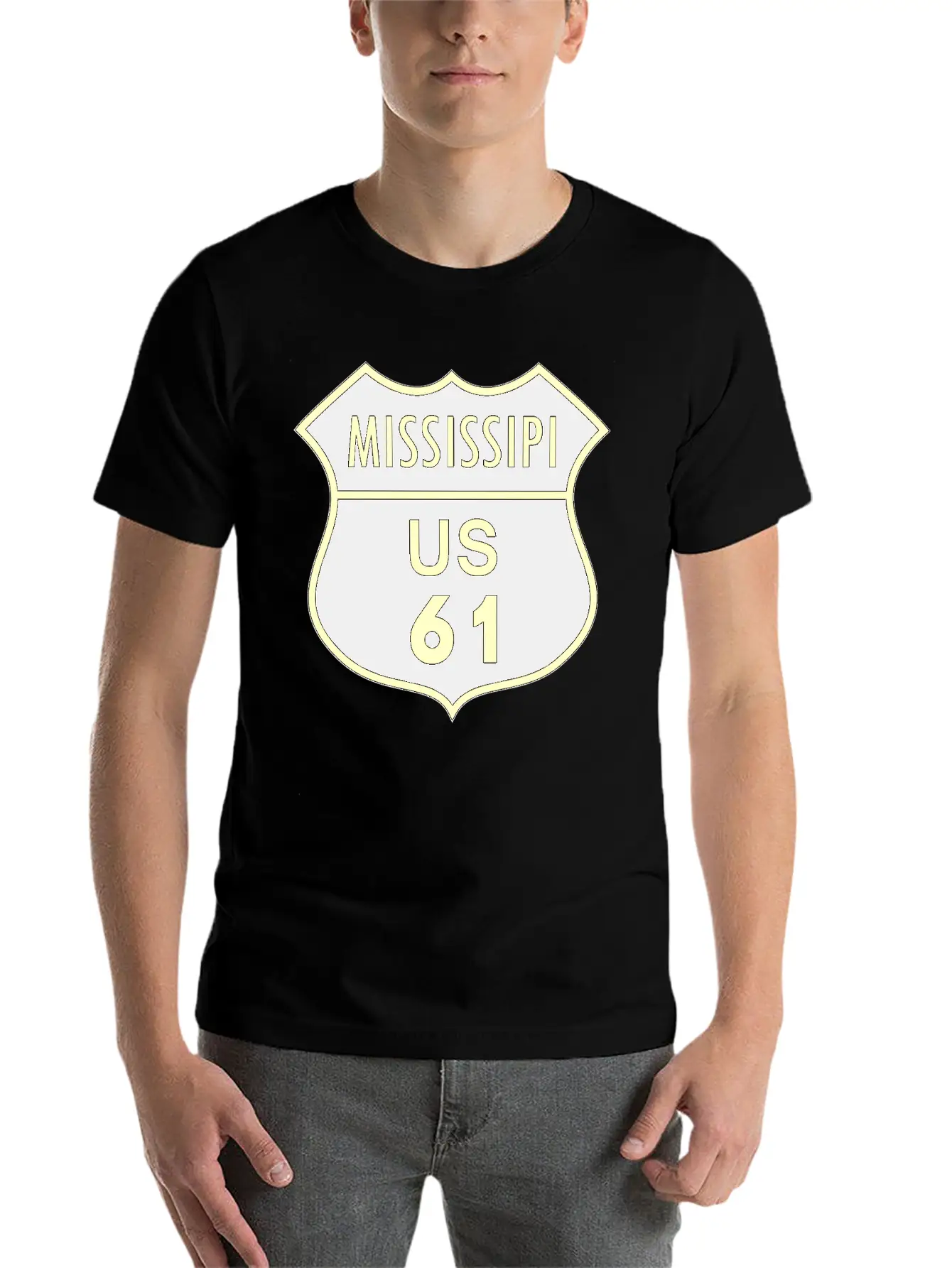 Mississippi Us 61 Timeless Short Sleeve Tee – Comfy And Minimalist Design