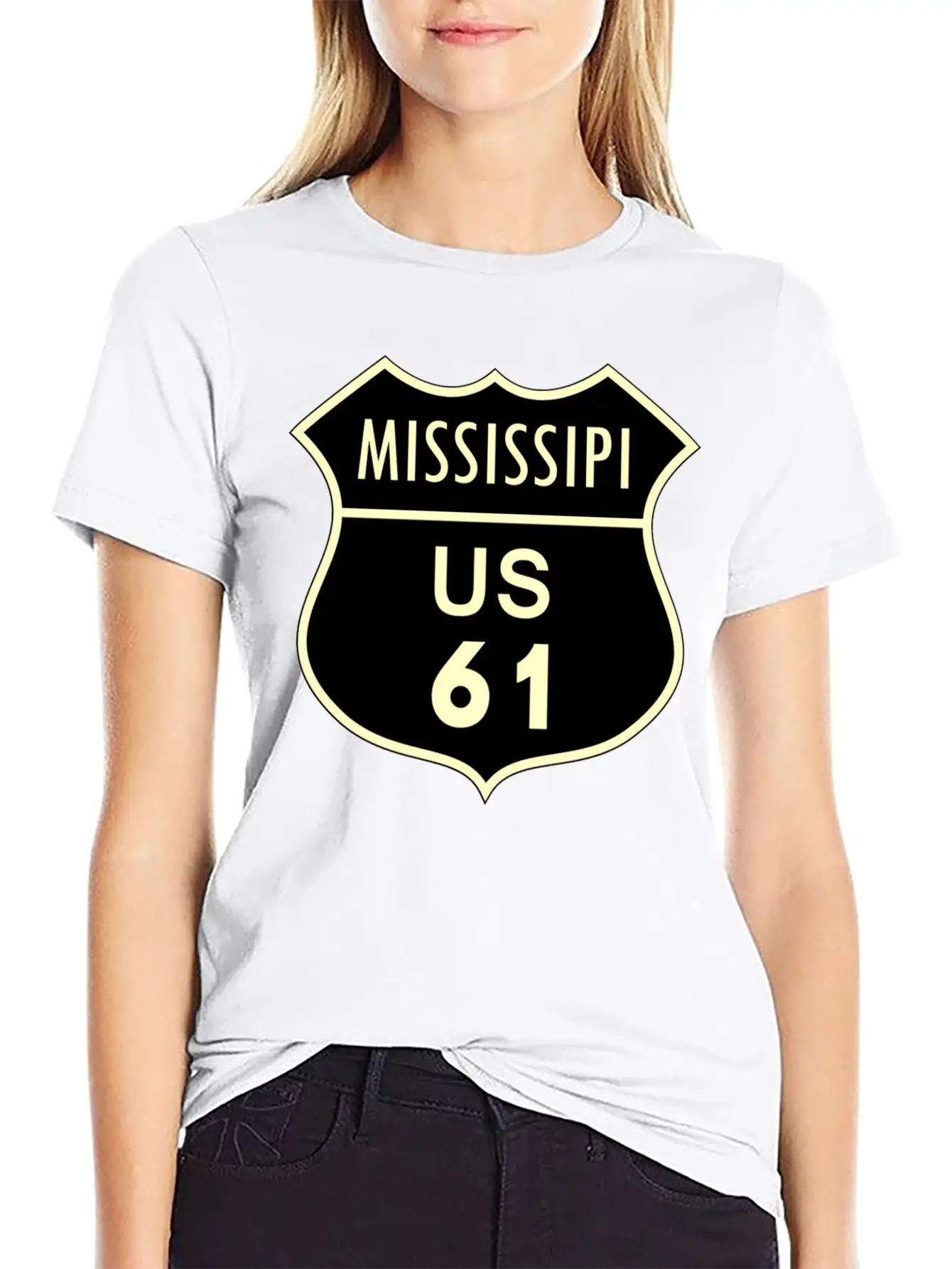 Mississippi Us 61 Timeless Short Sleeve Tee – Comfy And Minimalist Design