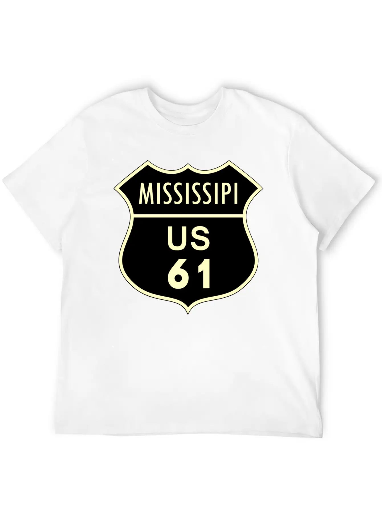 Mississippi Us 61 Timeless Short Sleeve Tee – Comfy And Minimalist Design