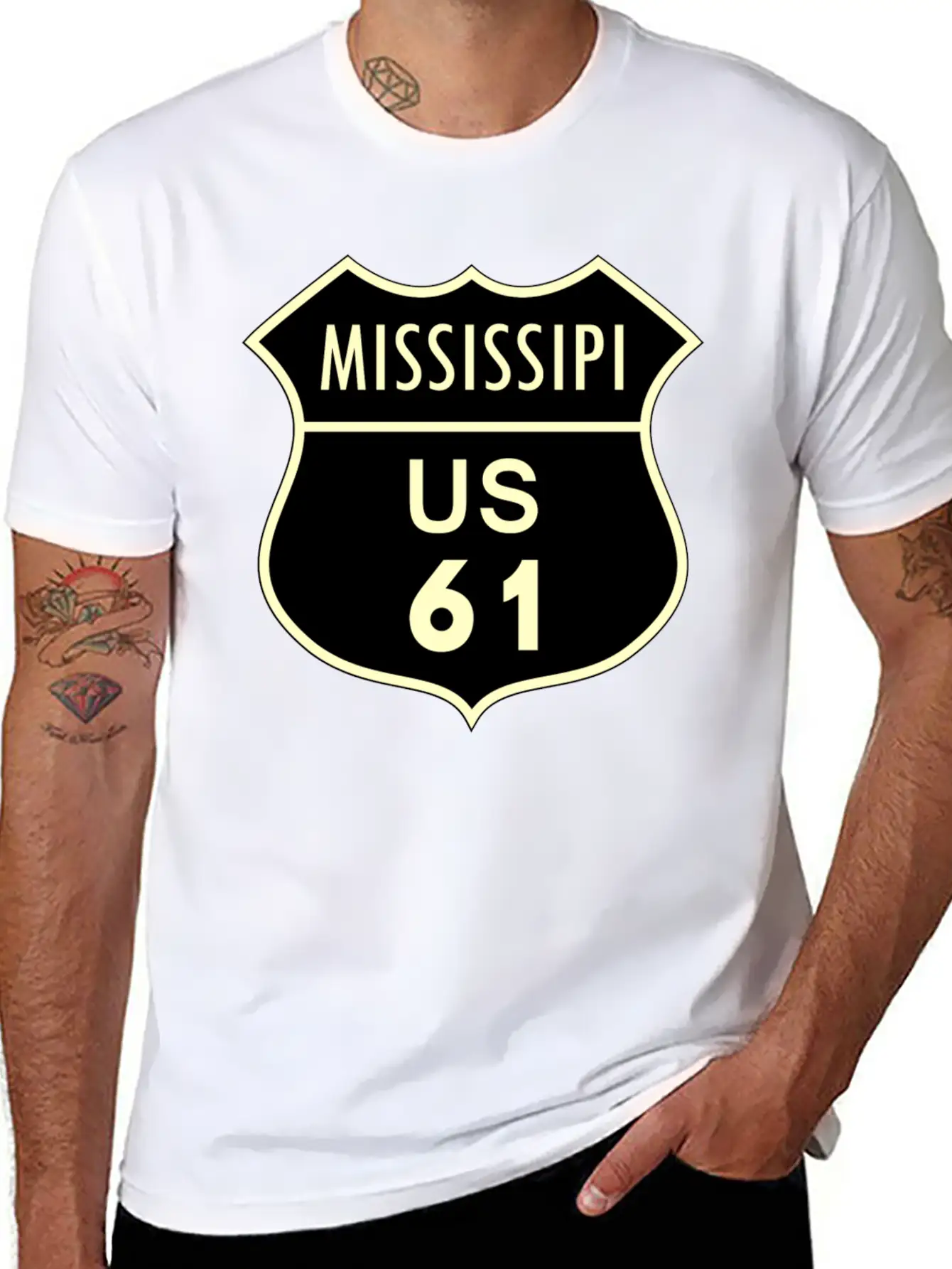 Mississippi Us 61 Timeless Short Sleeve Tee – Comfy And Minimalist Design