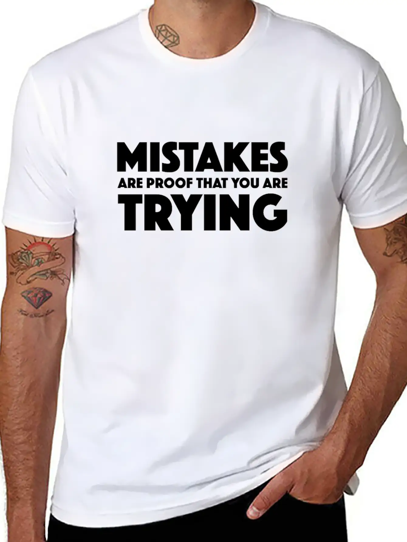 Mistakes Are Proof That You Are Trying - Work - TB Stylish Everyday T-Shirt – Unisex Basic Cotton Tee