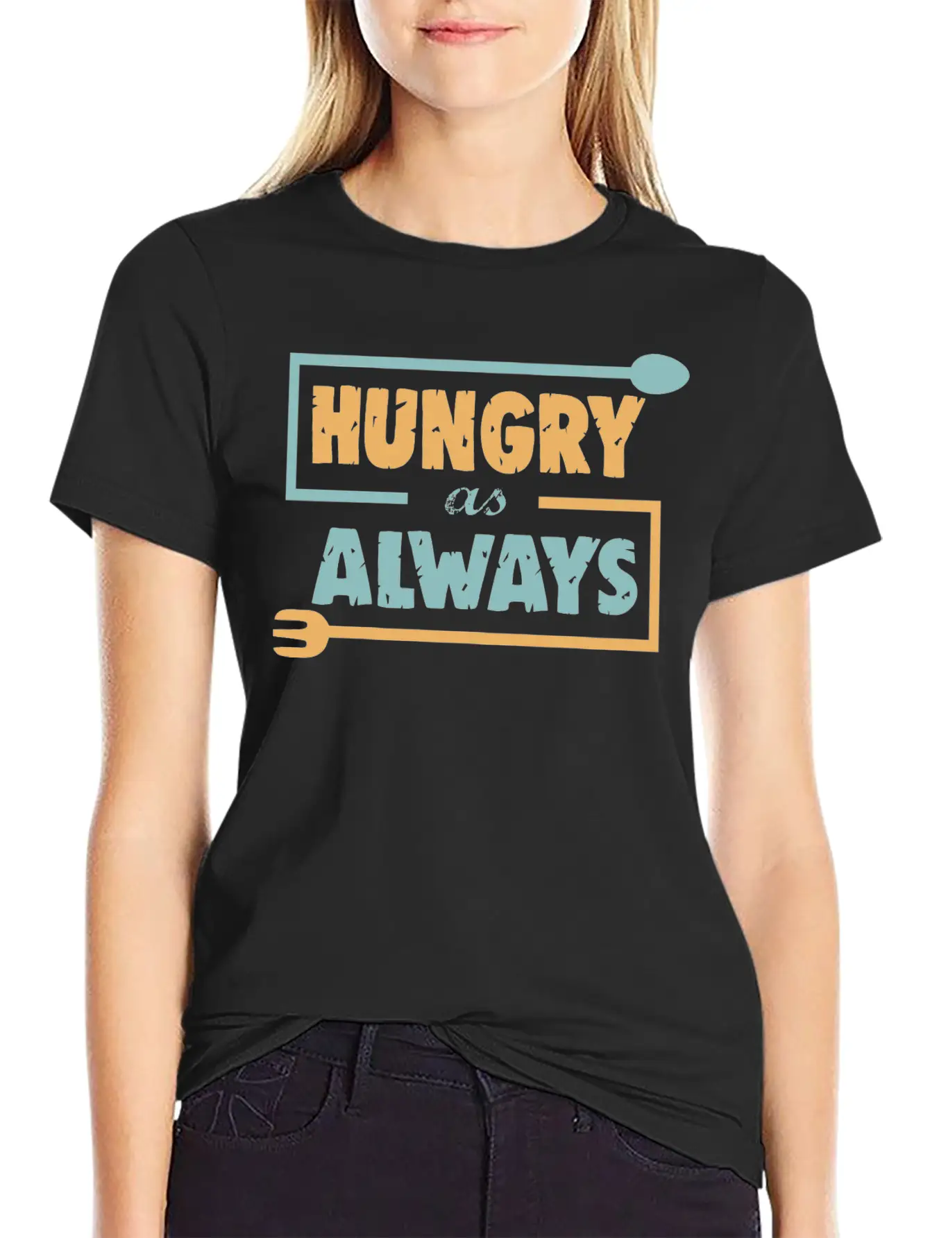 MJR 09 B Hunger Stylish Everyday T-Shirt – Unisex Basic Cotton Tee