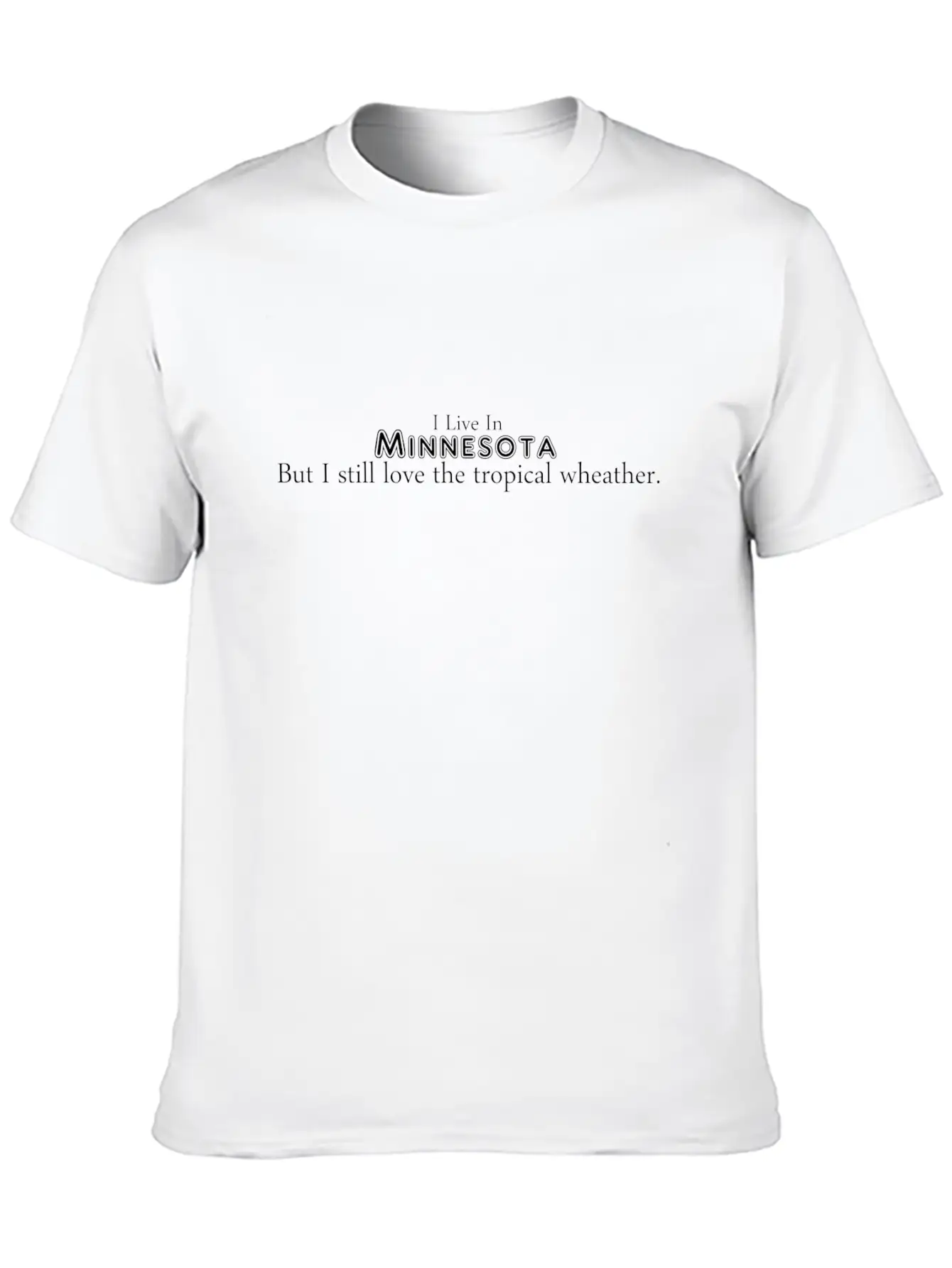 MN1lovewheather Stylish Everyday T-Shirt – Unisex Basic Cotton Tee