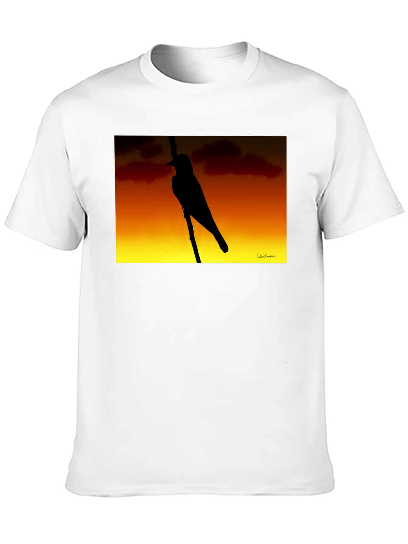 Mockingbird Silhouette Unisex Short Sleeve Soft Cotton T-Shirt – Casual Everyday Wear