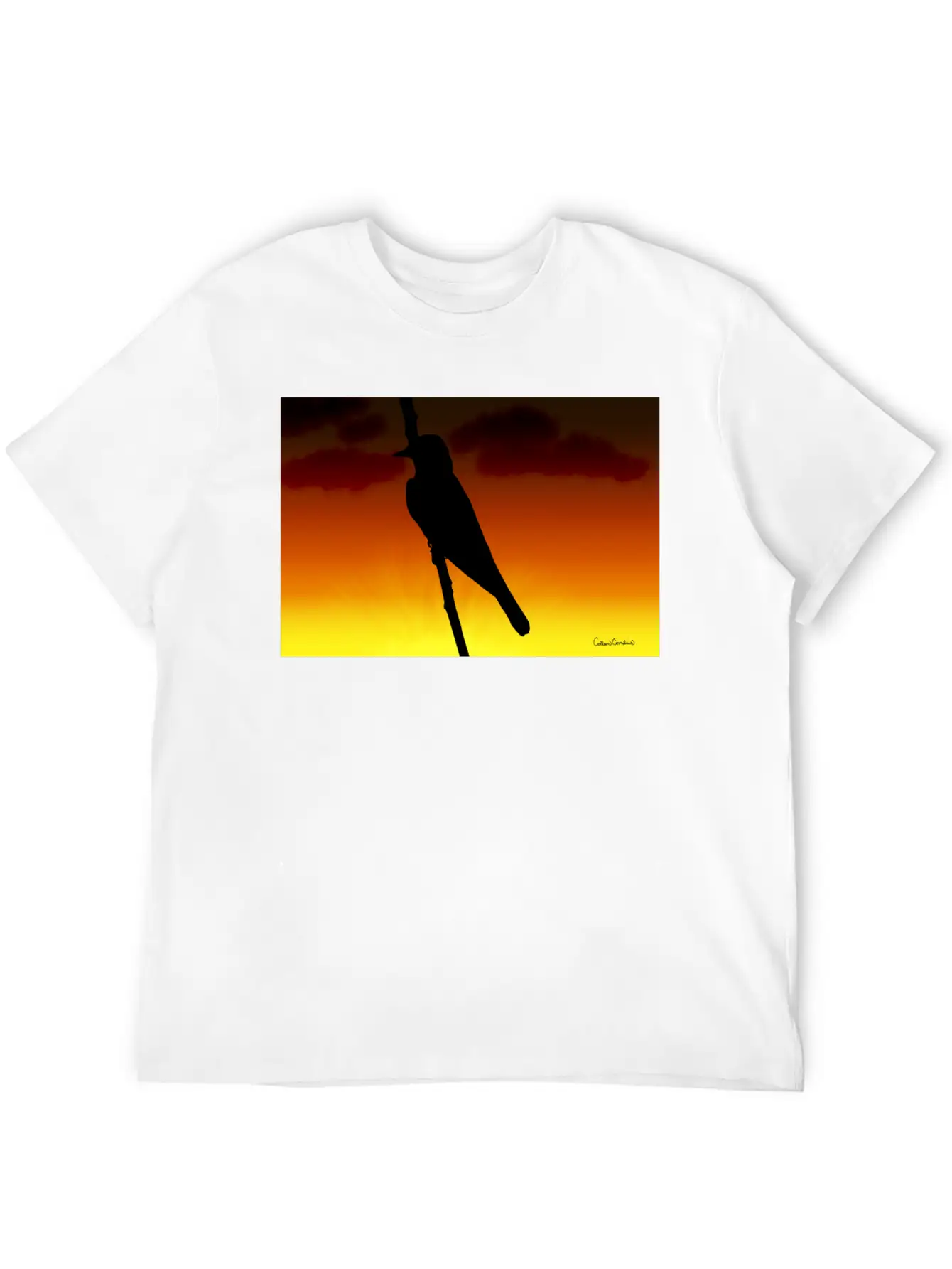 Mockingbird Silhouette Unisex Short Sleeve Soft Cotton T-Shirt – Casual Everyday Wear