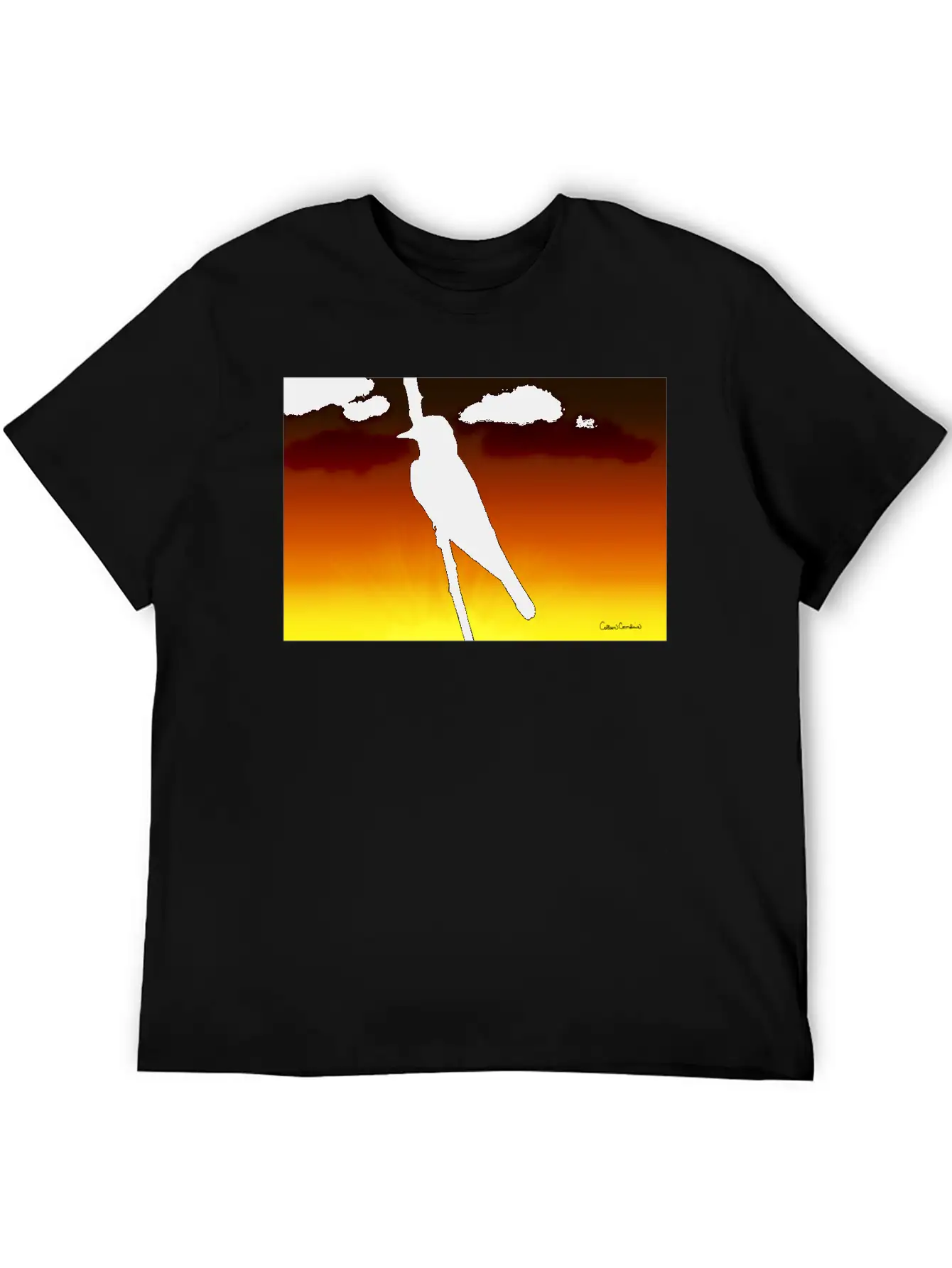 Mockingbird Silhouette Unisex Short Sleeve Soft Cotton T-Shirt – Casual Everyday Wear