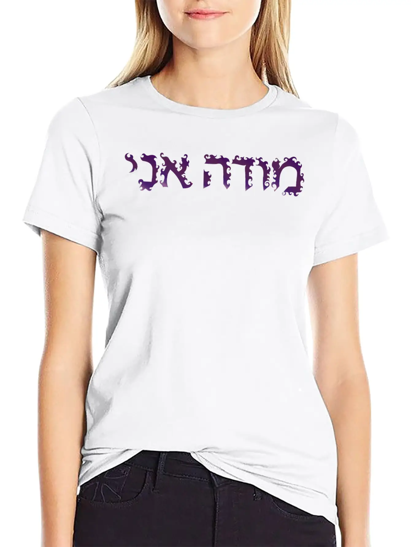 Mode Ani Violet Essential Unisex Summer Tee – Soft Cotton Casual Fit