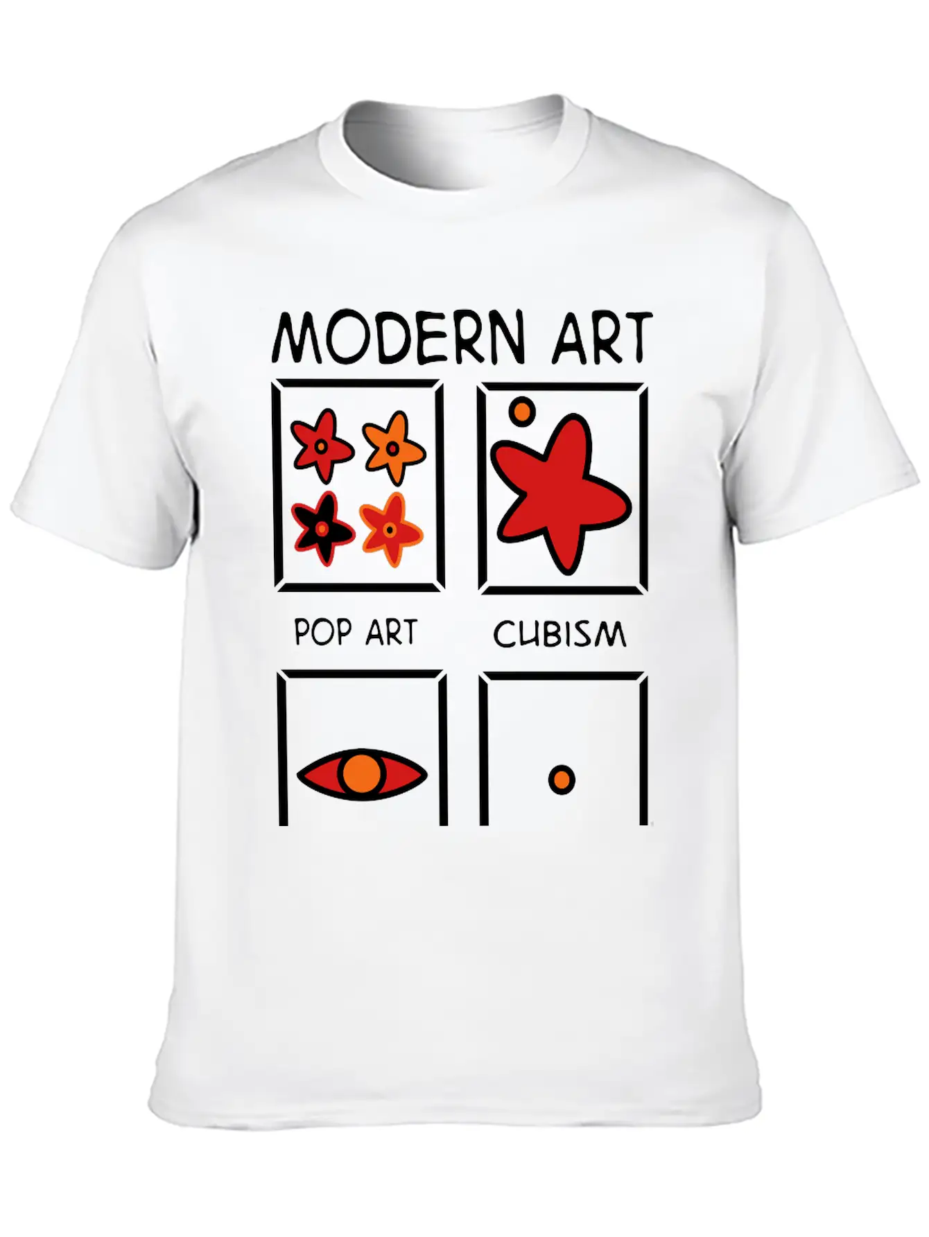 Modern Art Basic Graphic T-Shirt – Daily Comfort In Soft Cotton