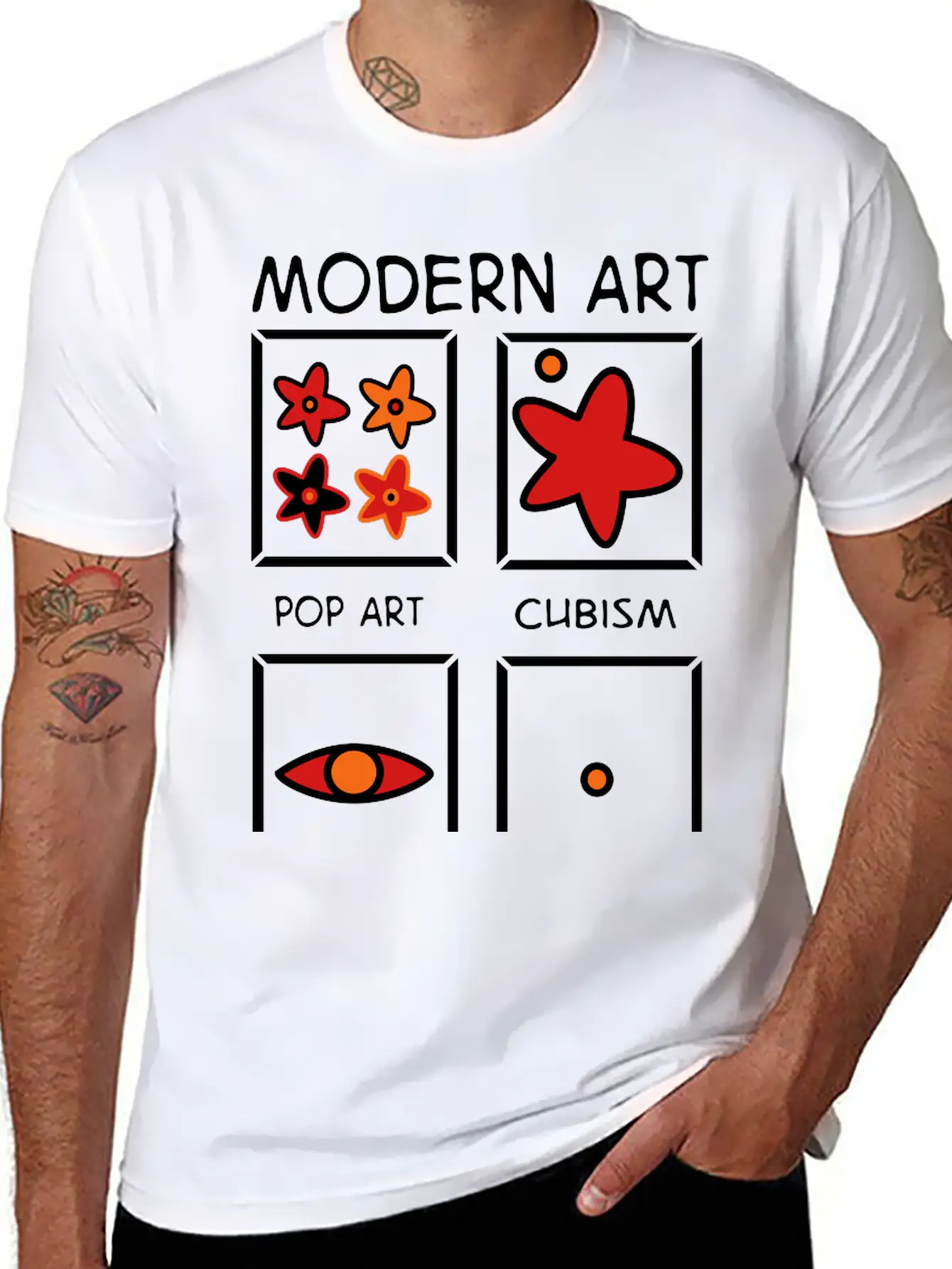 Modern Art Basic Graphic T-Shirt – Daily Comfort In Soft Cotton