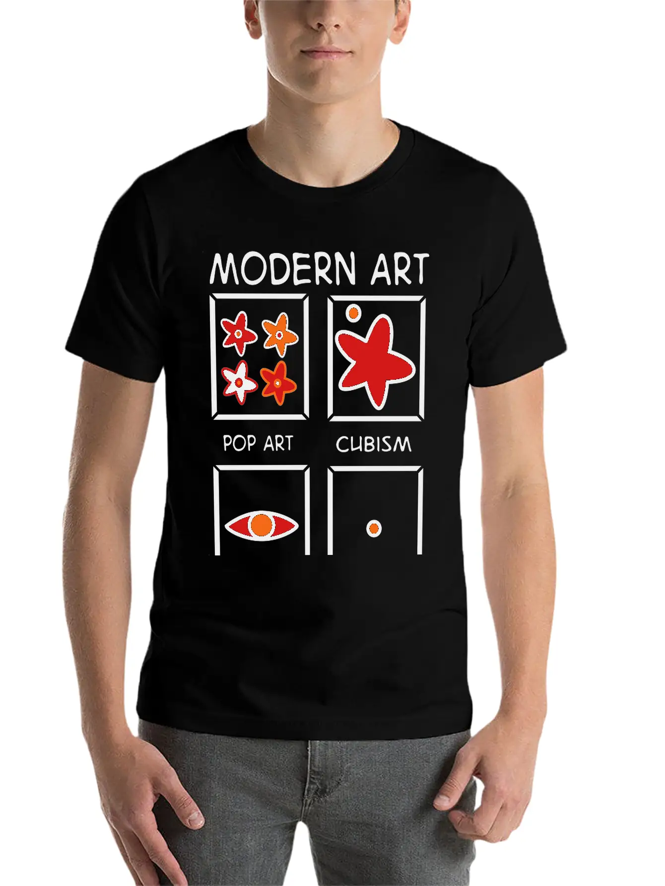 Modern Art Basic Graphic T-Shirt – Daily Comfort In Soft Cotton