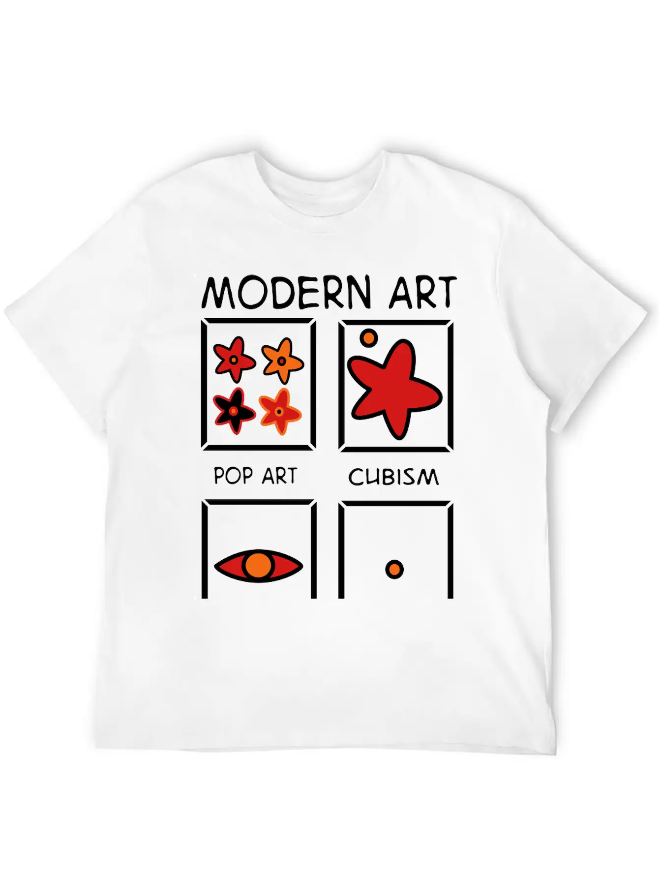 Modern Art Basic Graphic T-Shirt – Daily Comfort In Soft Cotton