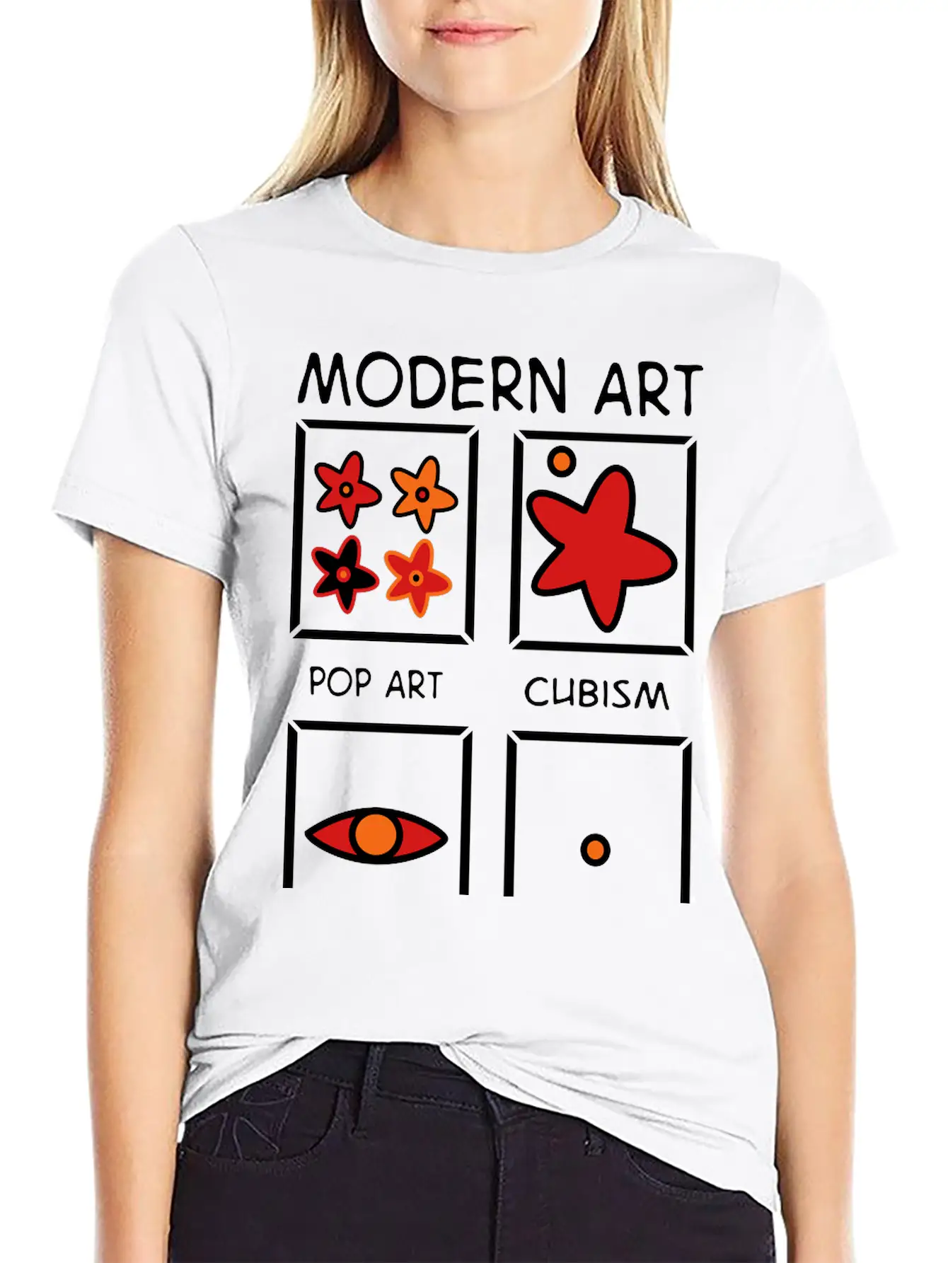 Modern Art Basic Graphic T-Shirt – Daily Comfort In Soft Cotton