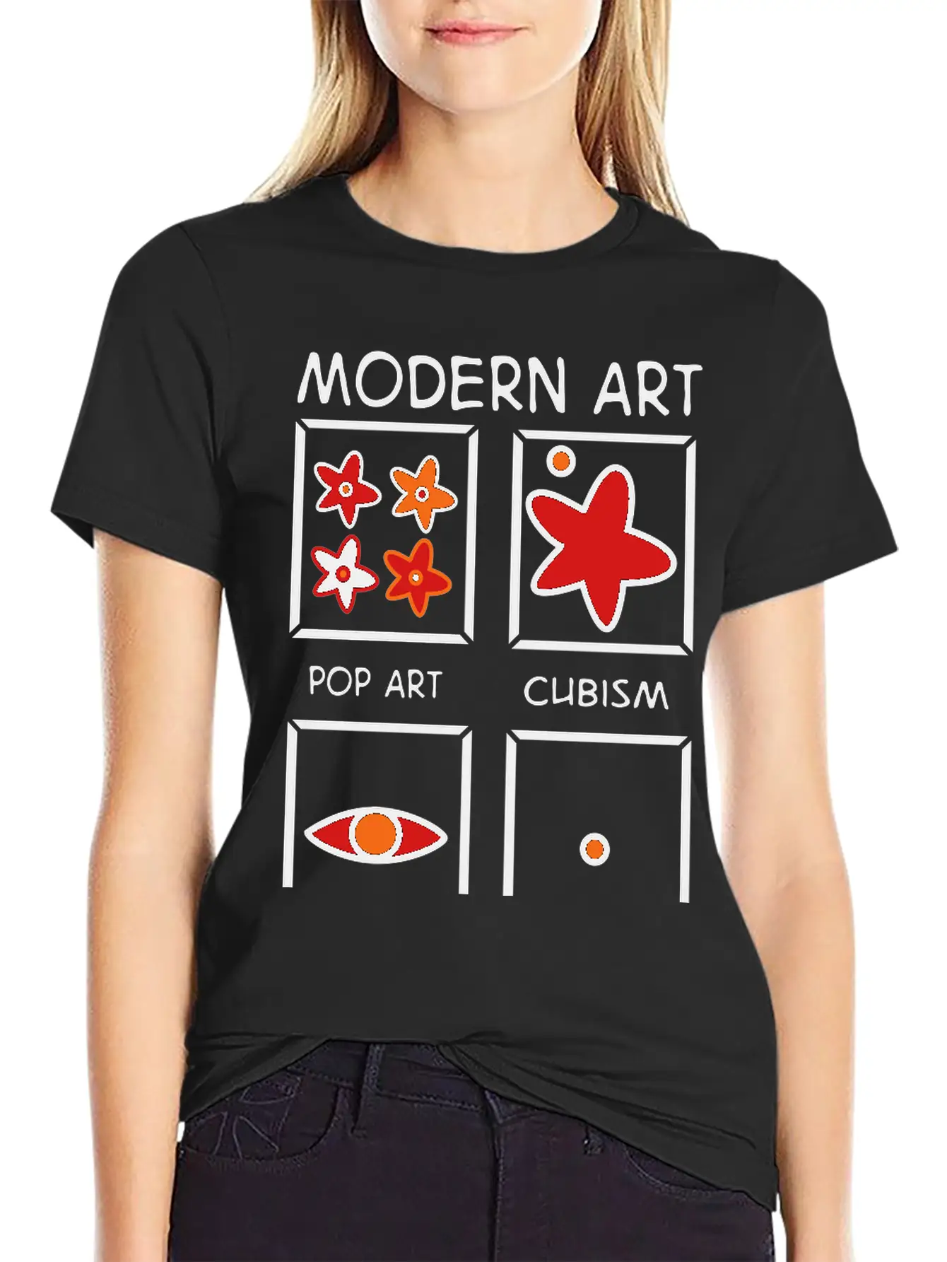 Modern Art Basic Graphic T-Shirt – Daily Comfort In Soft Cotton
