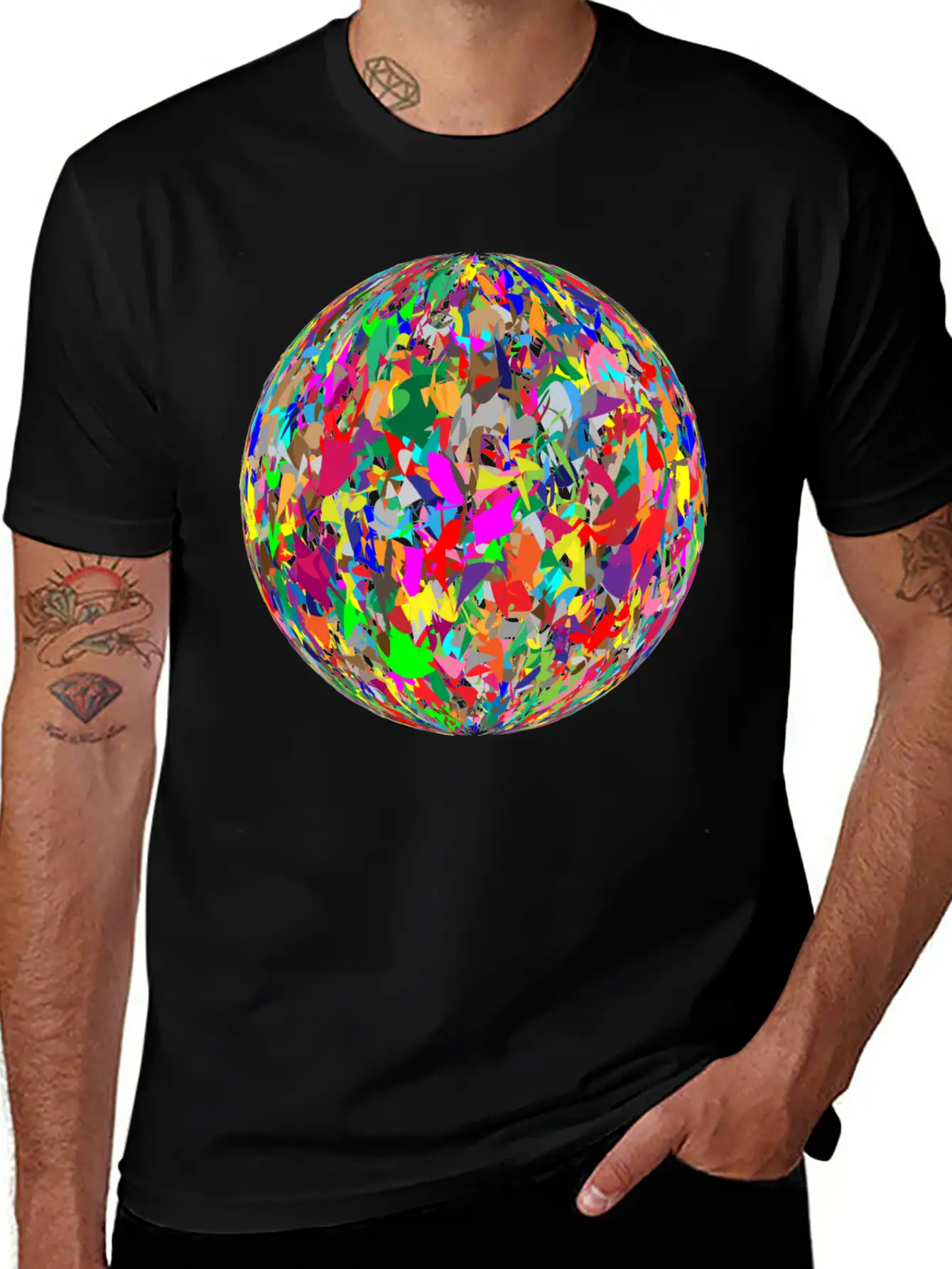 Modern Art Sphere Stylish Everyday T-Shirt – Unisex Basic Cotton Tee