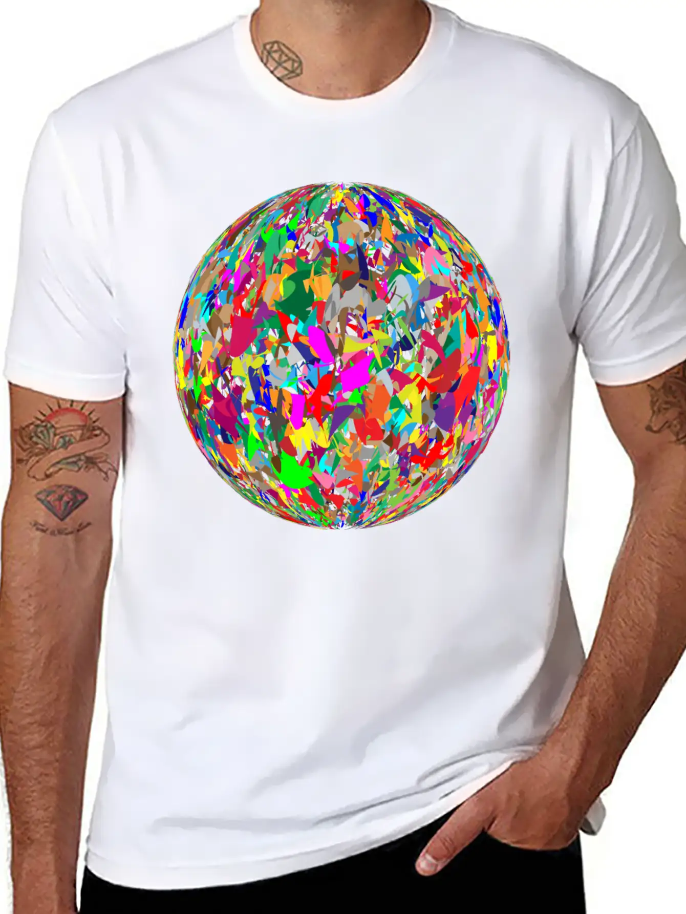 Modern Art Sphere Stylish Everyday T-Shirt – Unisex Basic Cotton Tee