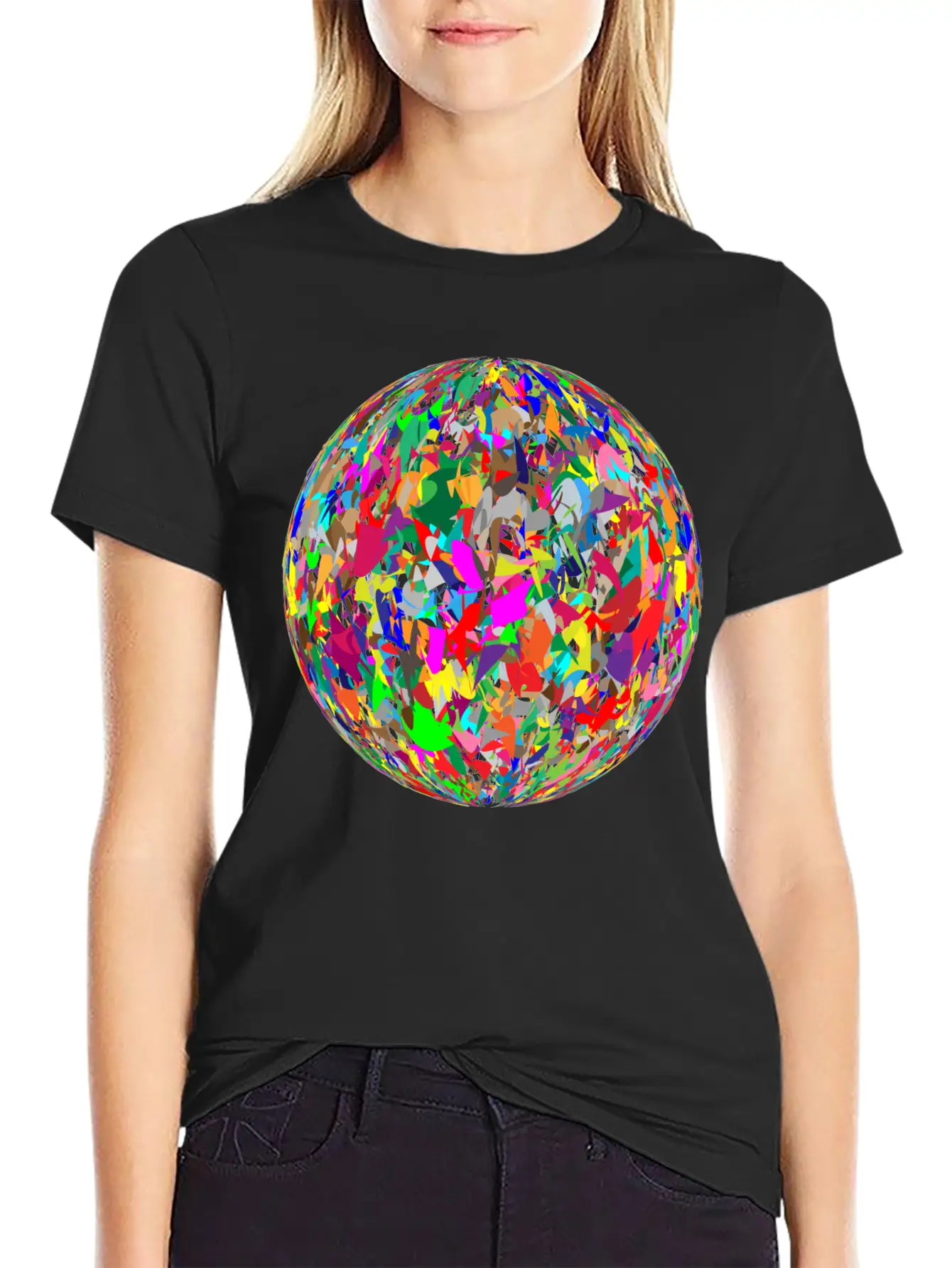 Modern Art Sphere Stylish Everyday T-Shirt – Unisex Basic Cotton Tee