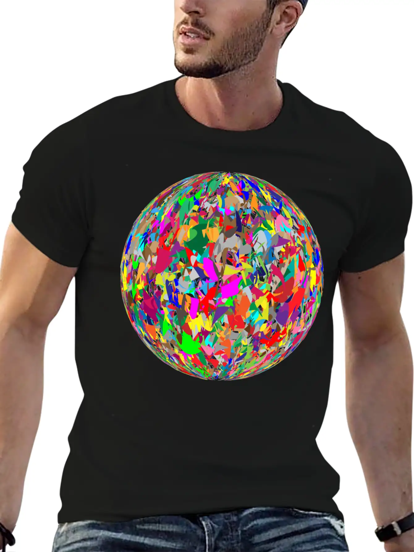Modern Art Sphere Stylish Everyday T-Shirt – Unisex Basic Cotton Tee