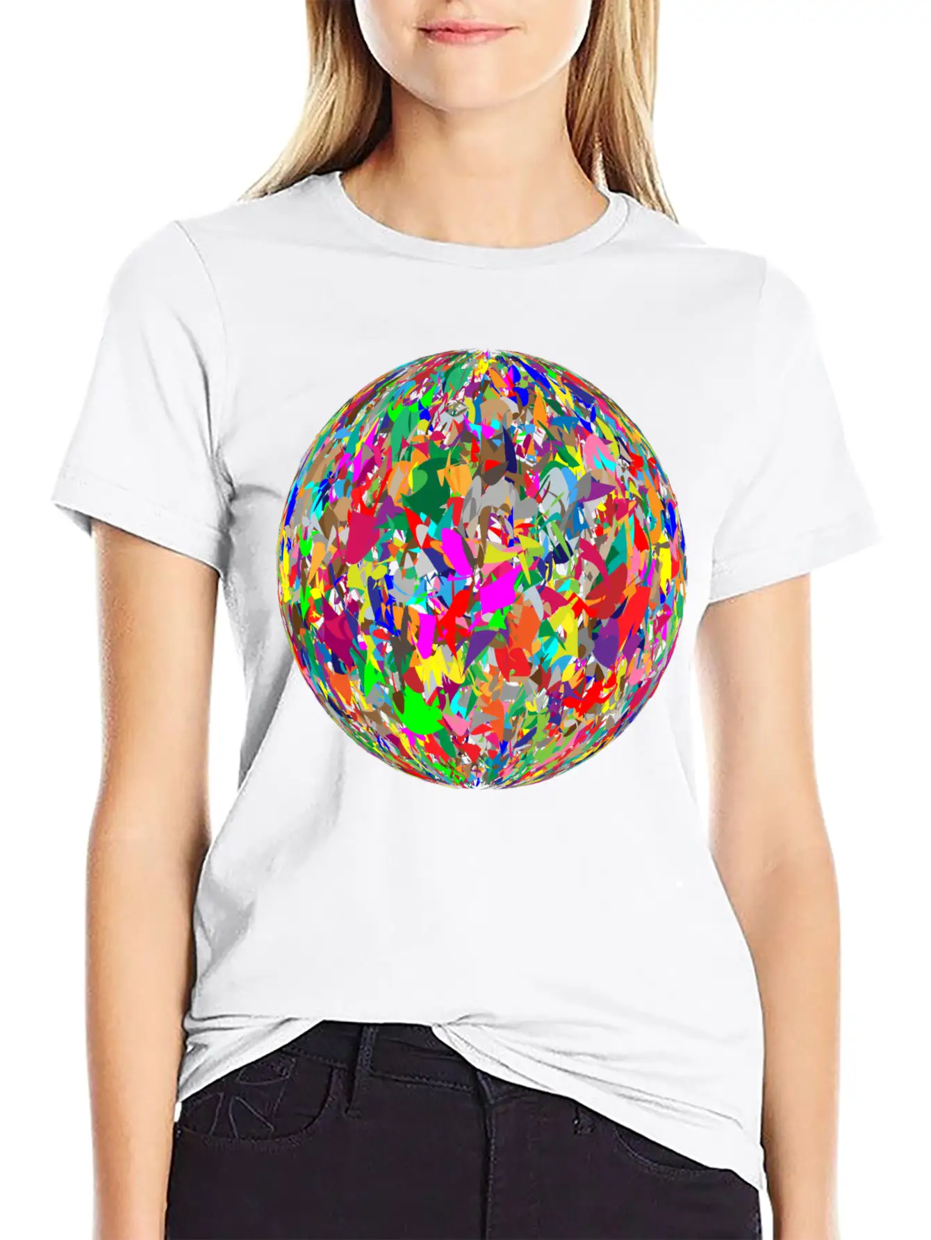 Modern Art Sphere Stylish Everyday T-Shirt – Unisex Basic Cotton Tee
