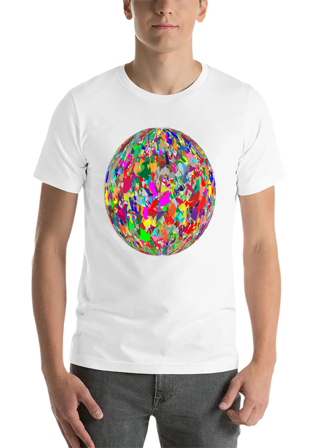 Modern Art Sphere Stylish Everyday T-Shirt – Unisex Basic Cotton Tee
